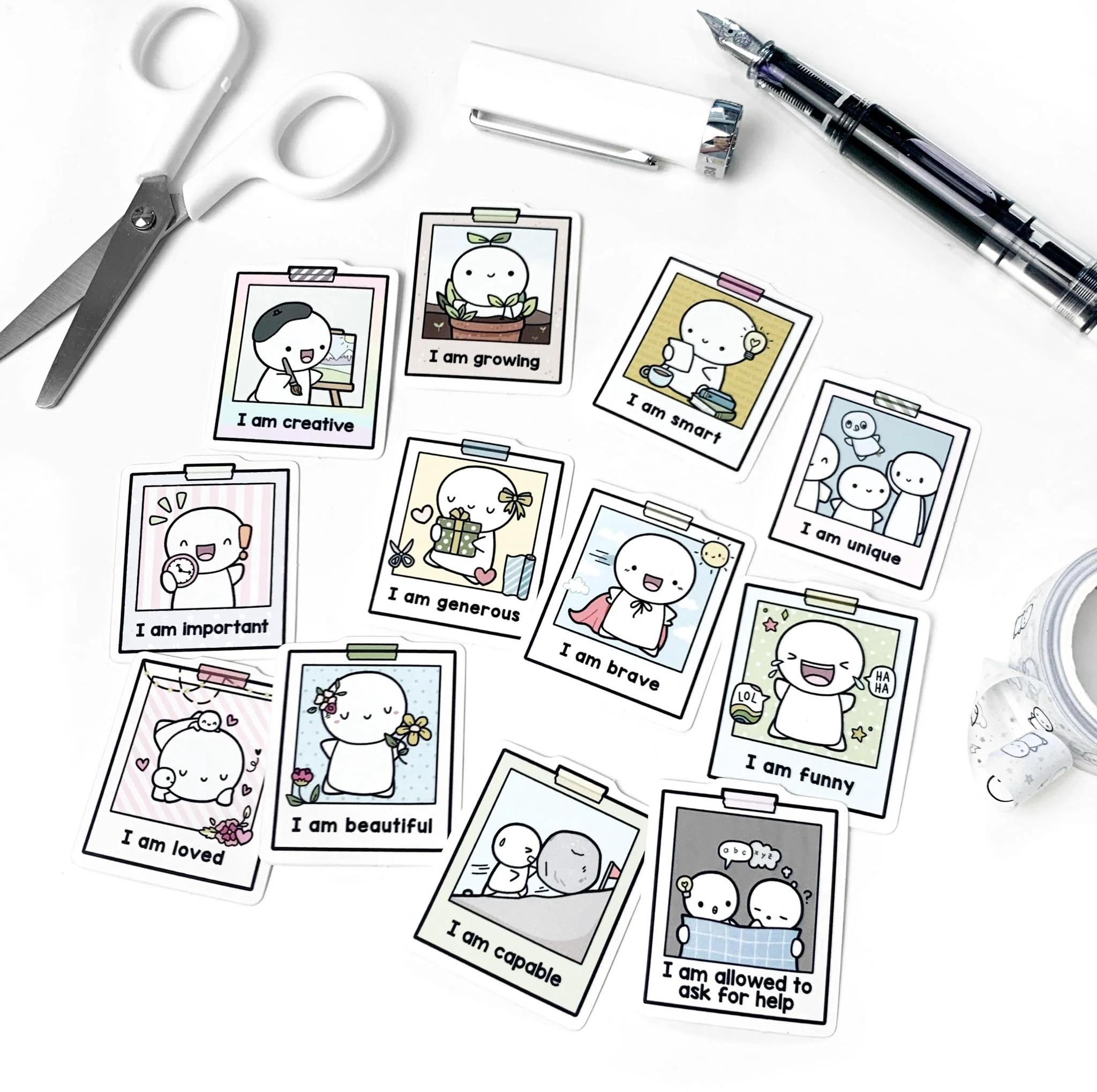 Affirmation Vinyl Stickers