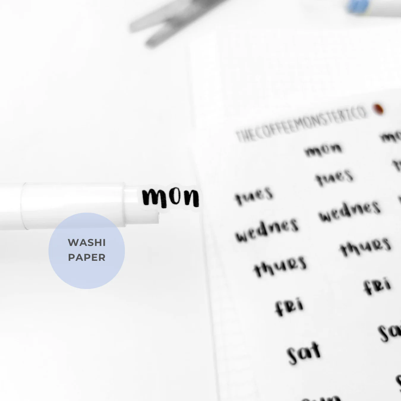 Helen's Lettering: Bold Abbreviated Days of the Week
