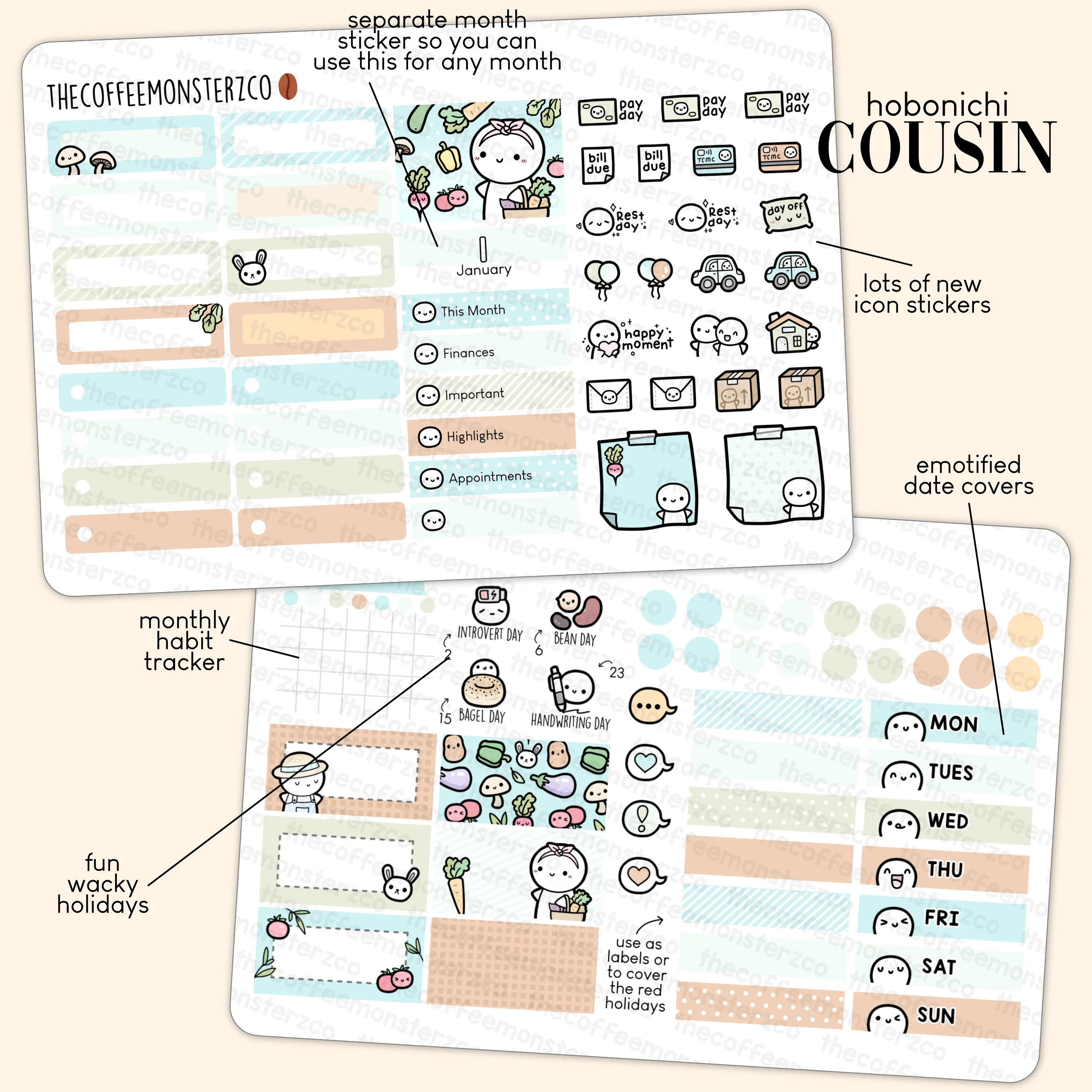 2023 Hobonichi Cousin Monthly Kits - Part 1