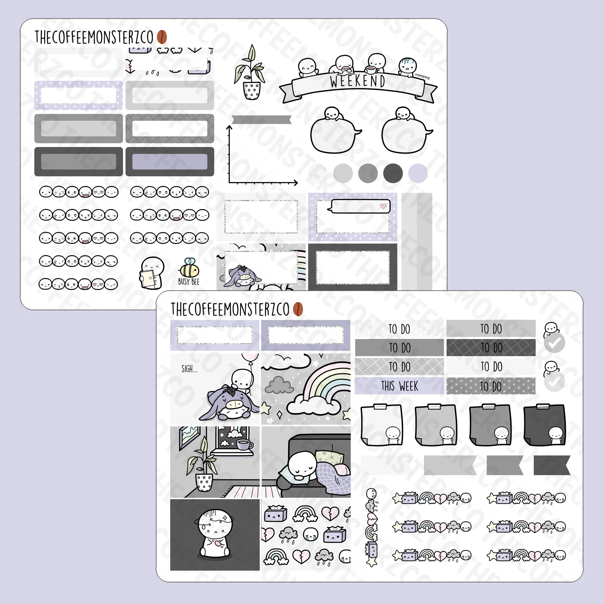 A Gloomy Week Hobonichi Cousin Kit