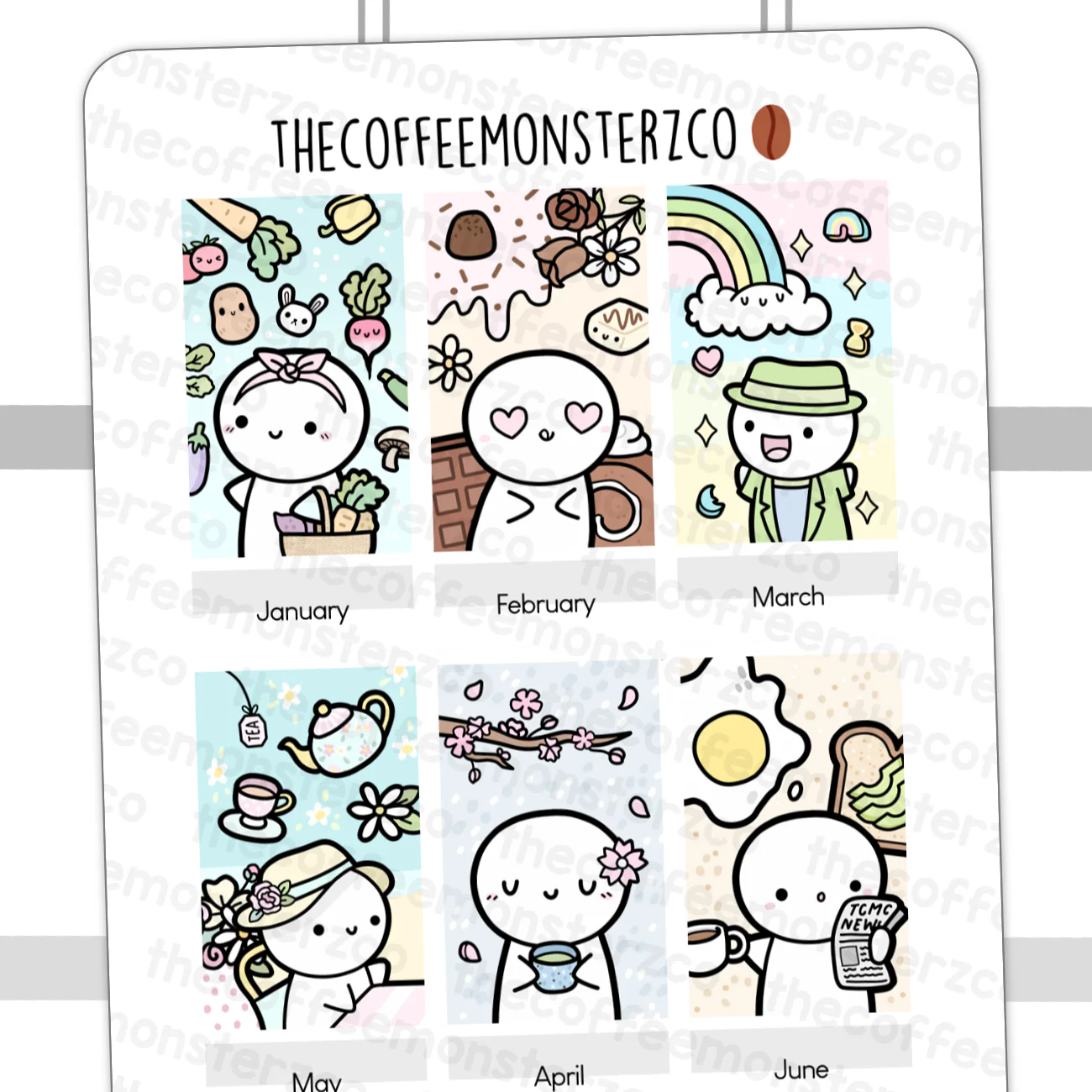 Monthly Headings Hobonichi Weeks