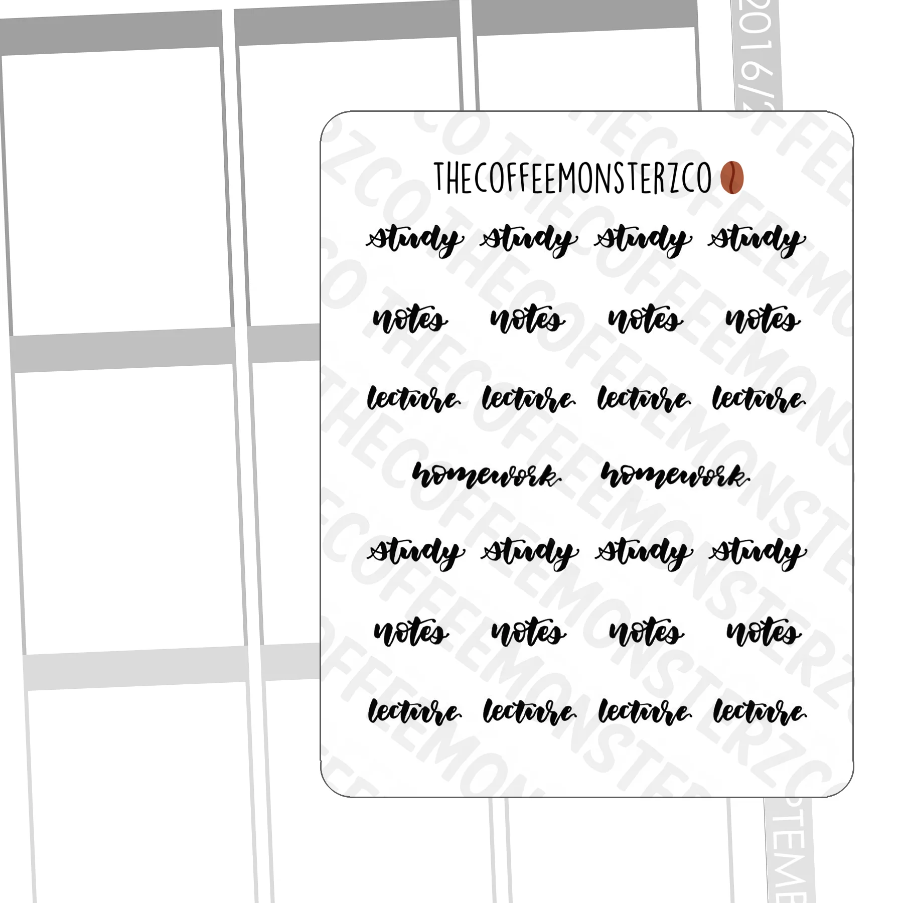 Helen's Lettering: School