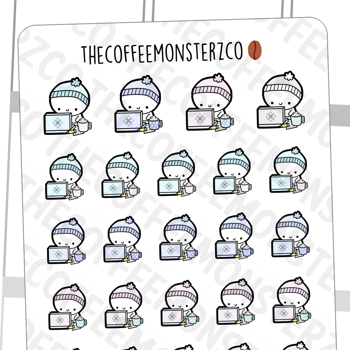 Winter Working Emotis