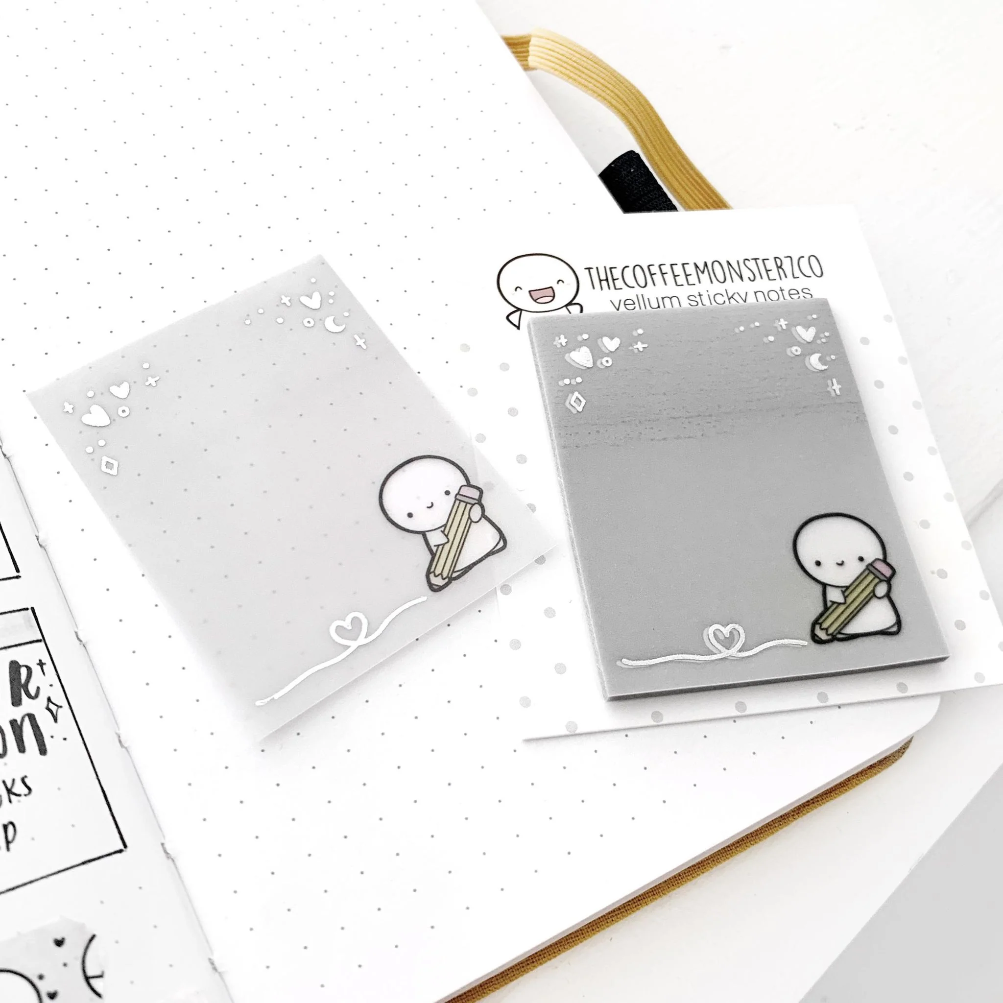 Writing Time - Vellum Sticky Notes
