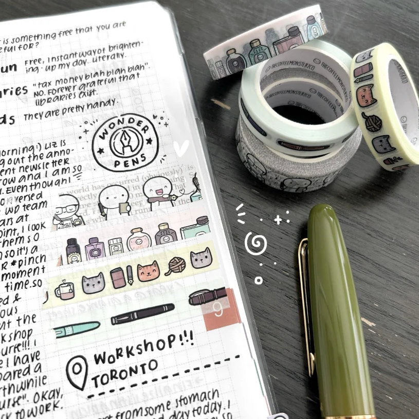 Wonder Pens x TCMC 2.0 Collab Washi Tapes