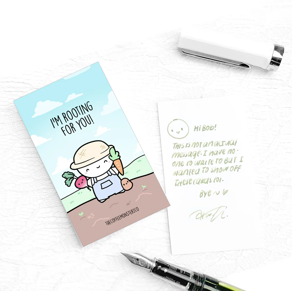 I'm Rooting For You! - Compliment Card