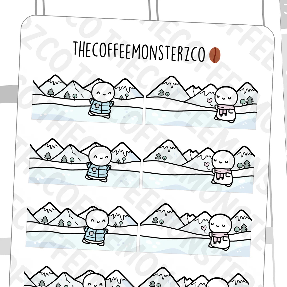 Snowy Mountain Scenery