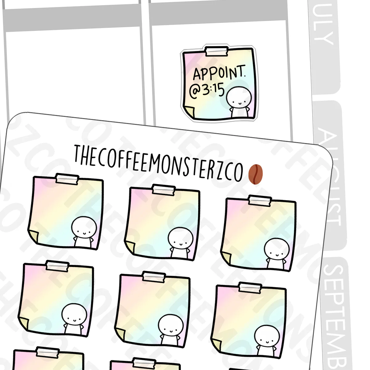 Magical Sticky Note Stickers