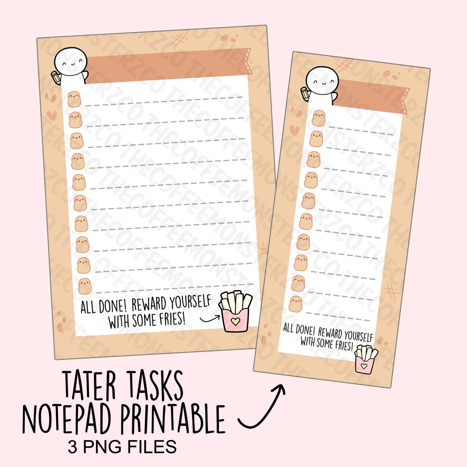 Tater Tasks Notepad (Digital File)