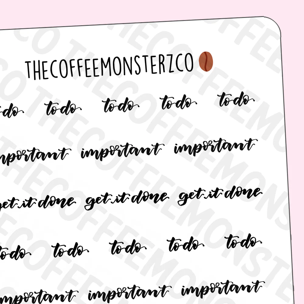 Helen's Lettering: Get it Done!
