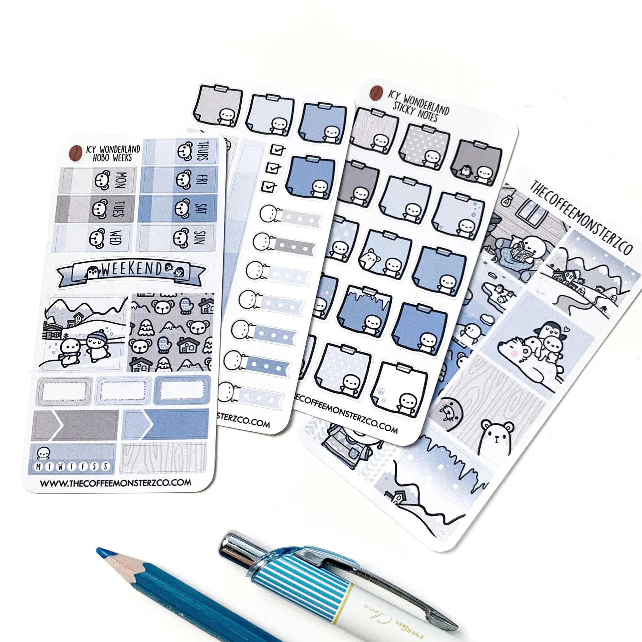 Icy Wonderland Hobonichi Weeks Kit