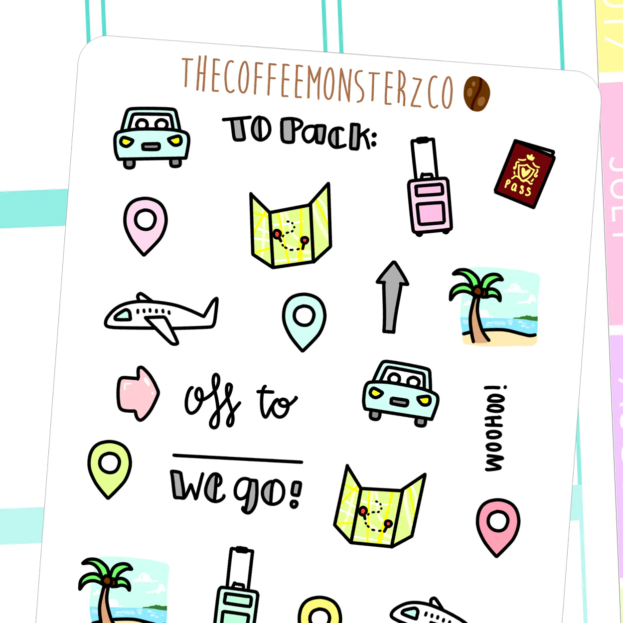Travel Doodles (FINAL STOCK)
