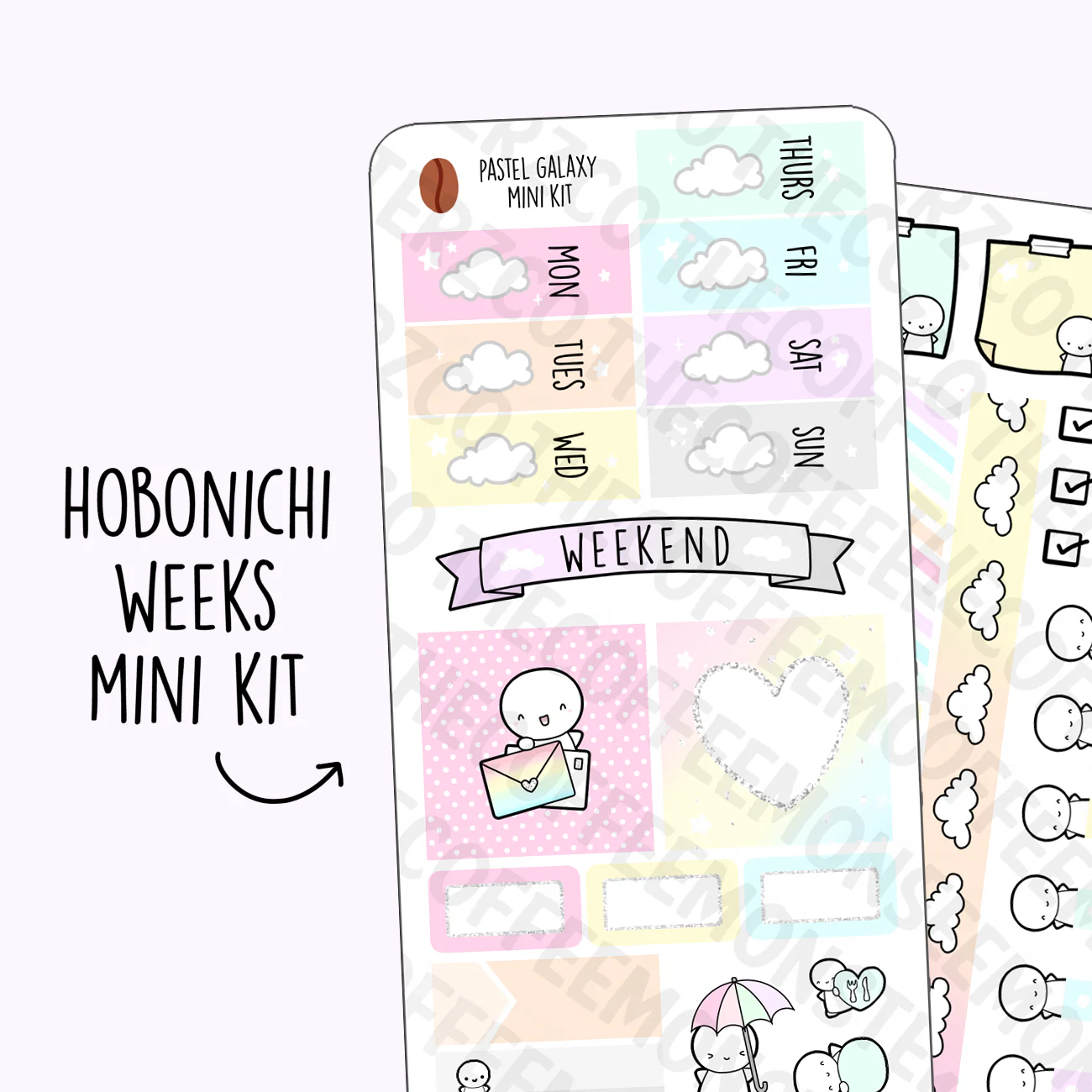 Pastel Galaxy Hobonichi Weeks Kit