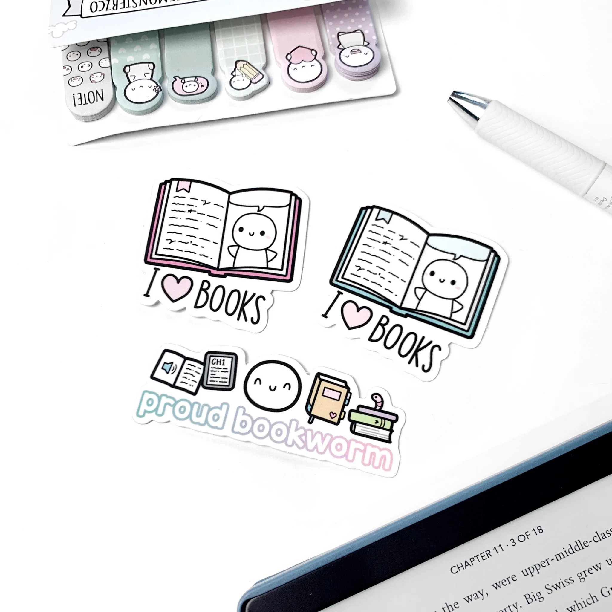 Reading Emoti - Vinyl Sticker