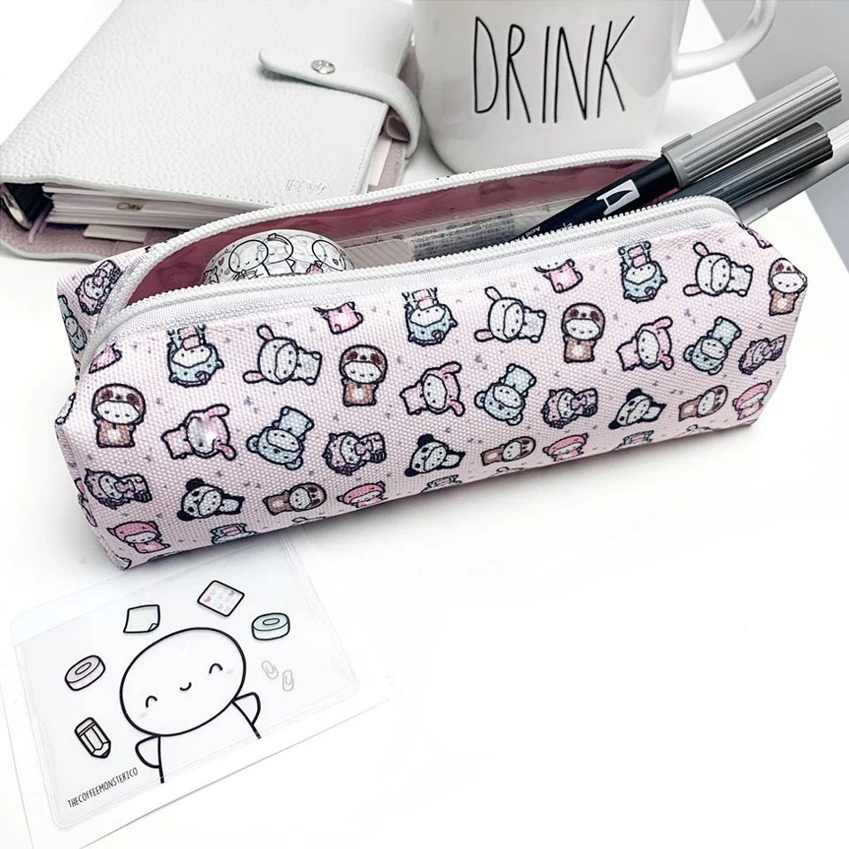 Powder Pink - Emoti Pencil Pouch