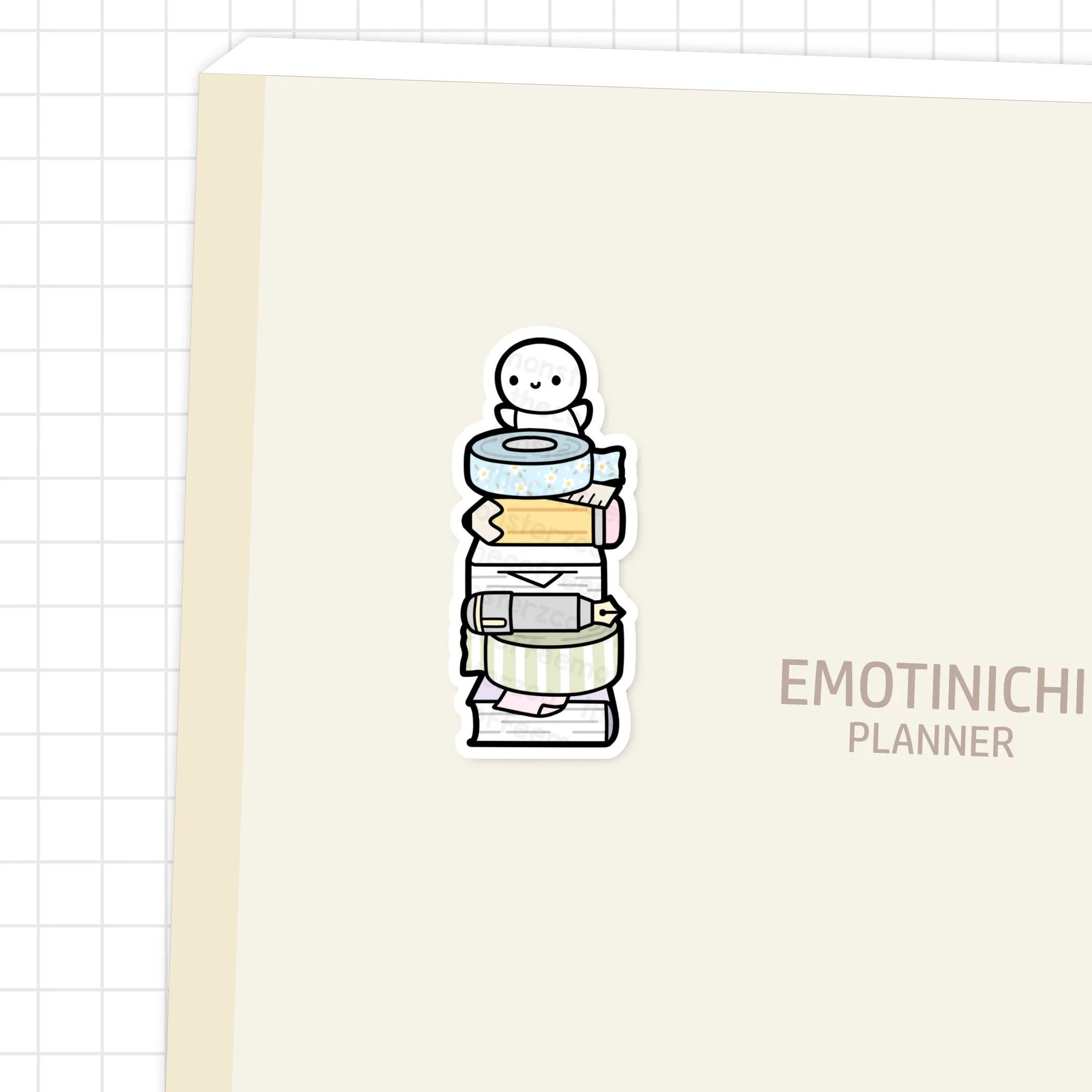 Stationery Stack - Vinyl Sticker