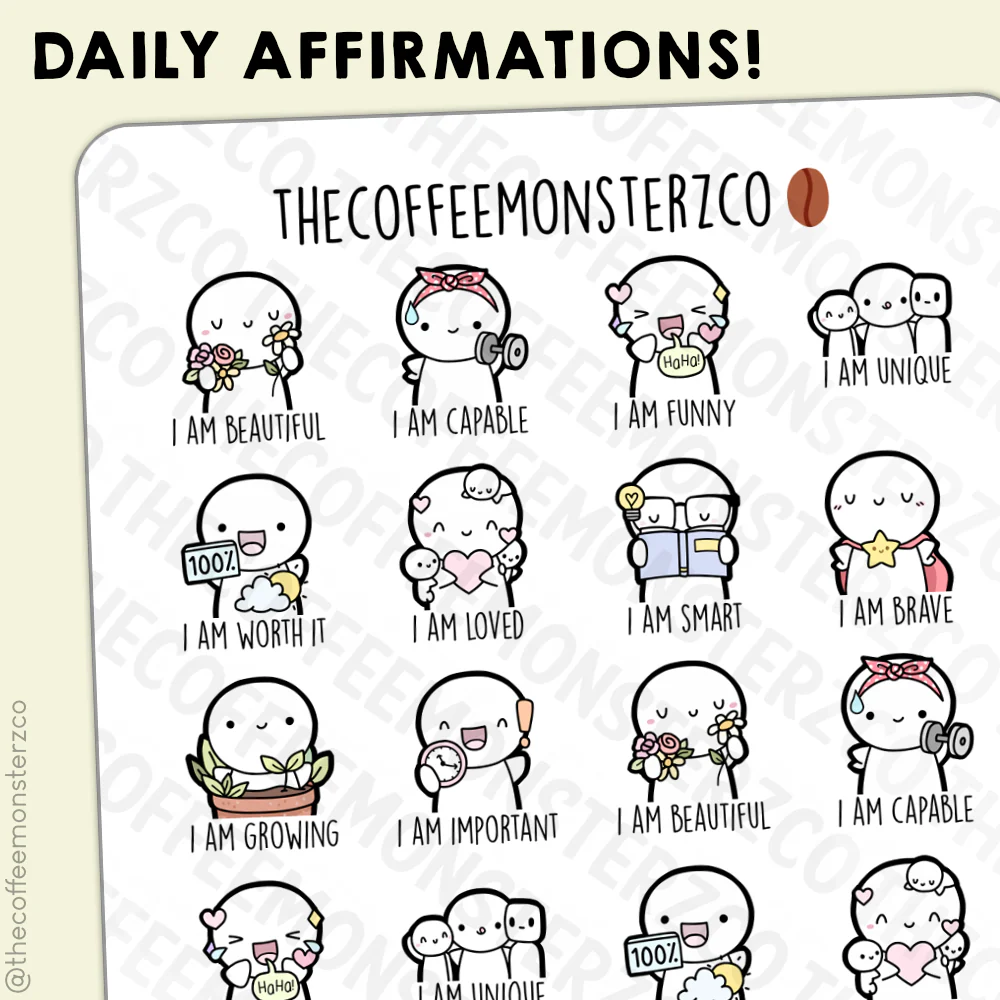 Daily Affirmation Emotis