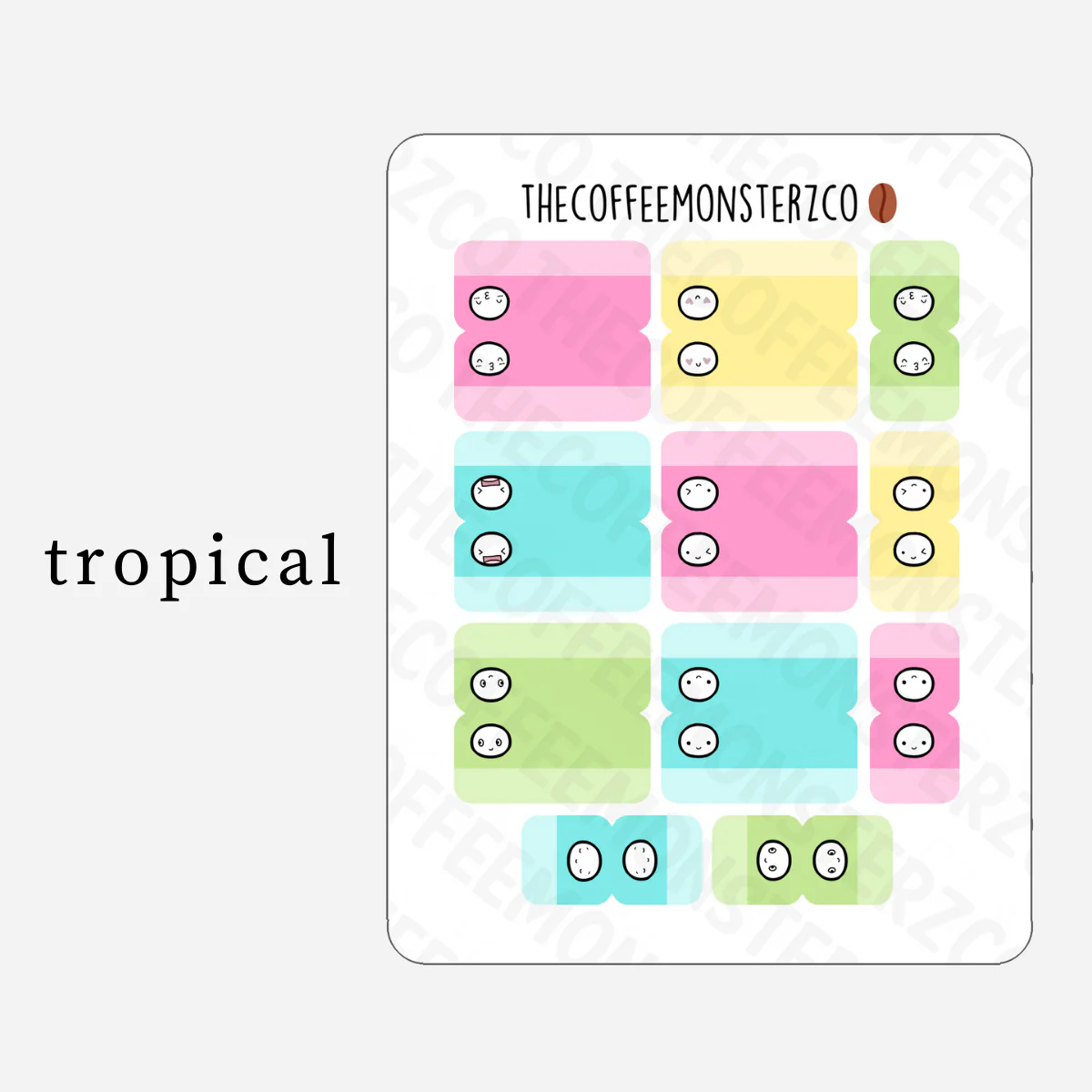 Emoti Head Tab Stickers (FINAL STOCK)