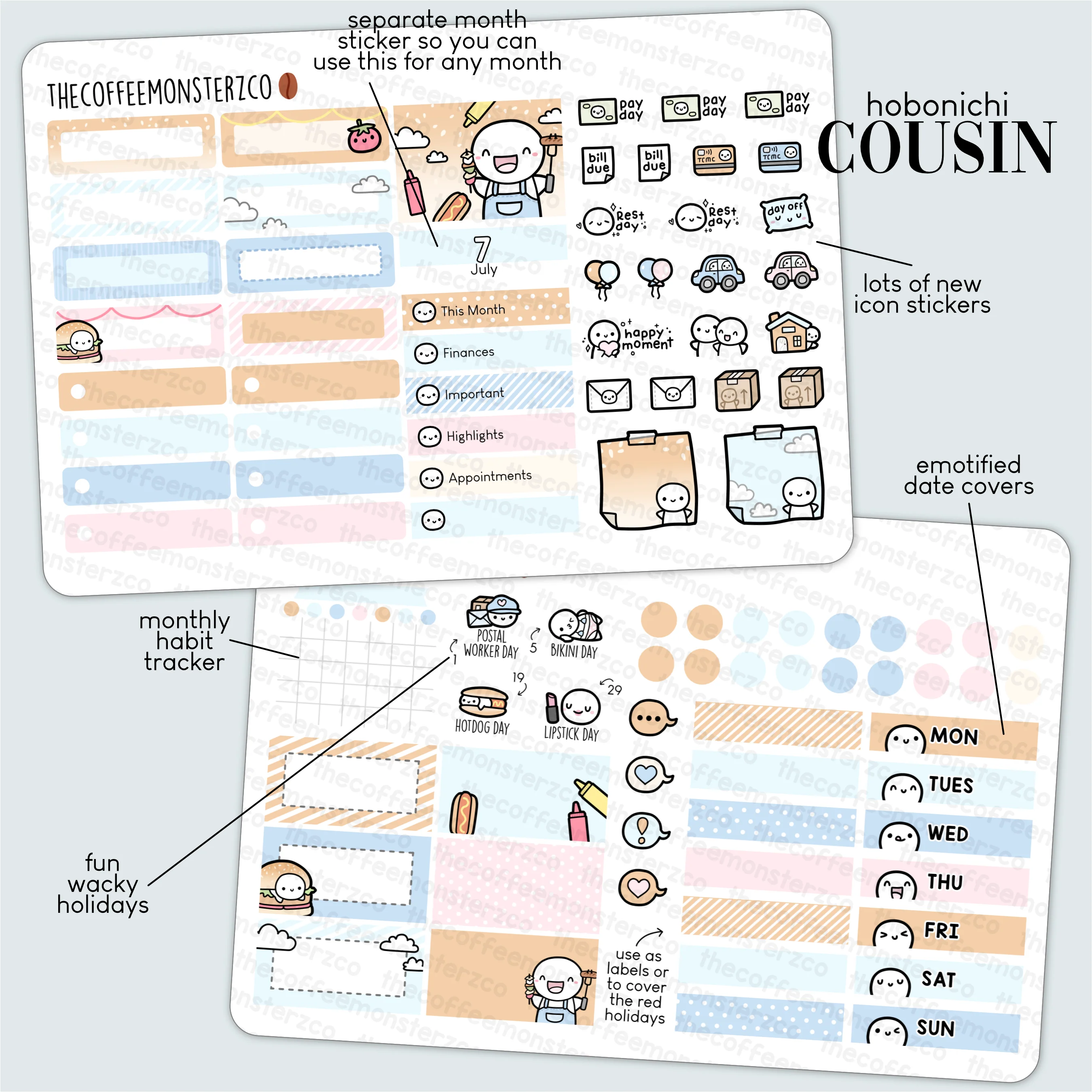 2023 Hobonichi Cousin Monthly Kits - Part 2