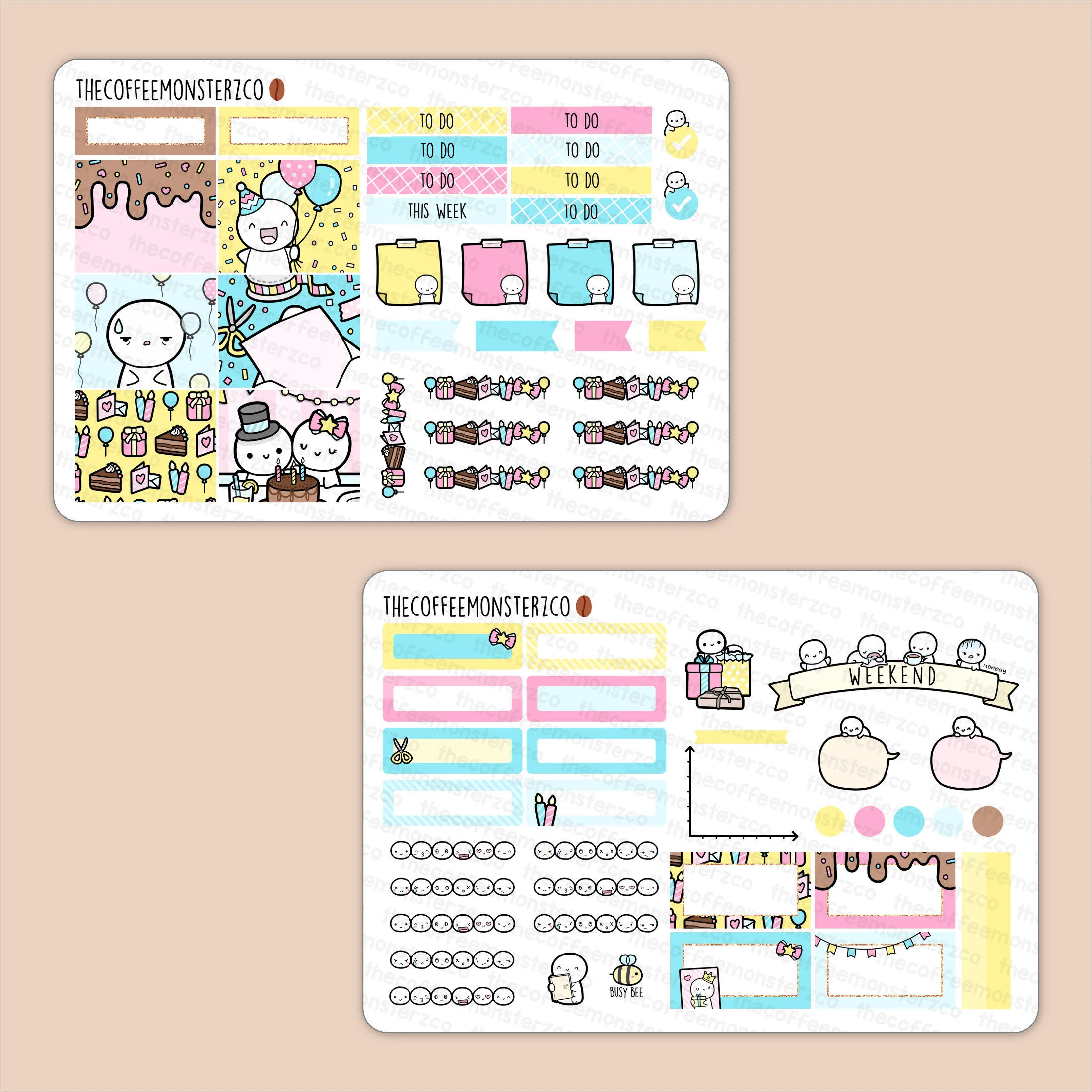 Birthday Bash Hobonichi Cousin Kit