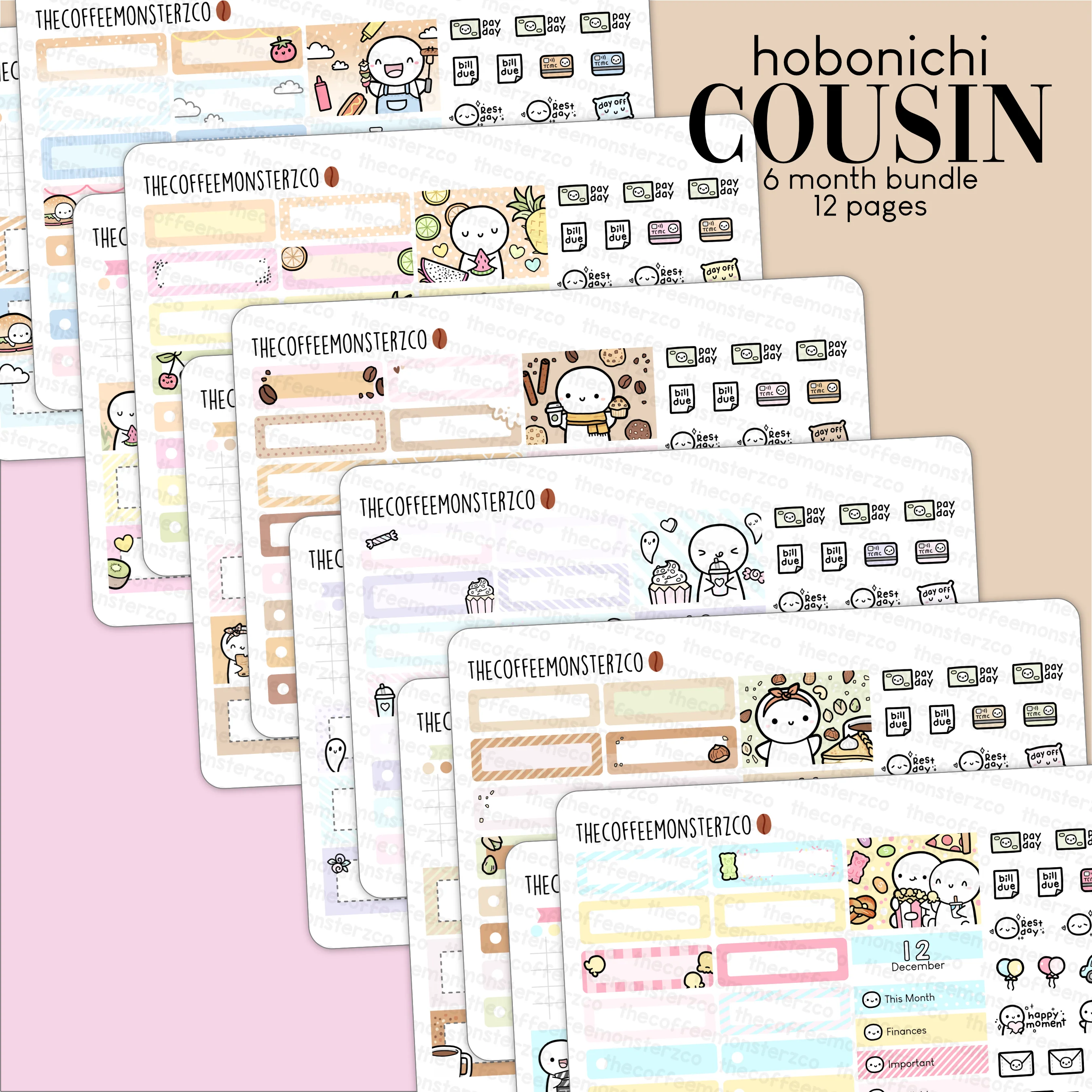 2023 Hobonichi Cousin Monthly Kits - Part 2