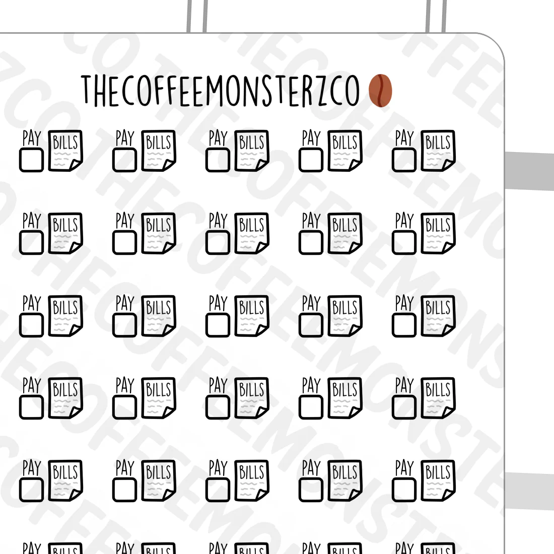 Pay Bills Checkboxes