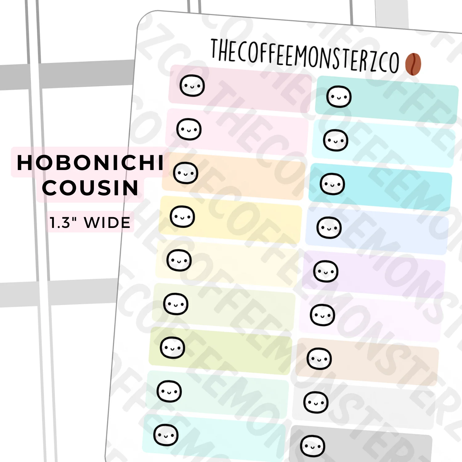 Hobonichi Cousin Emoti Labels