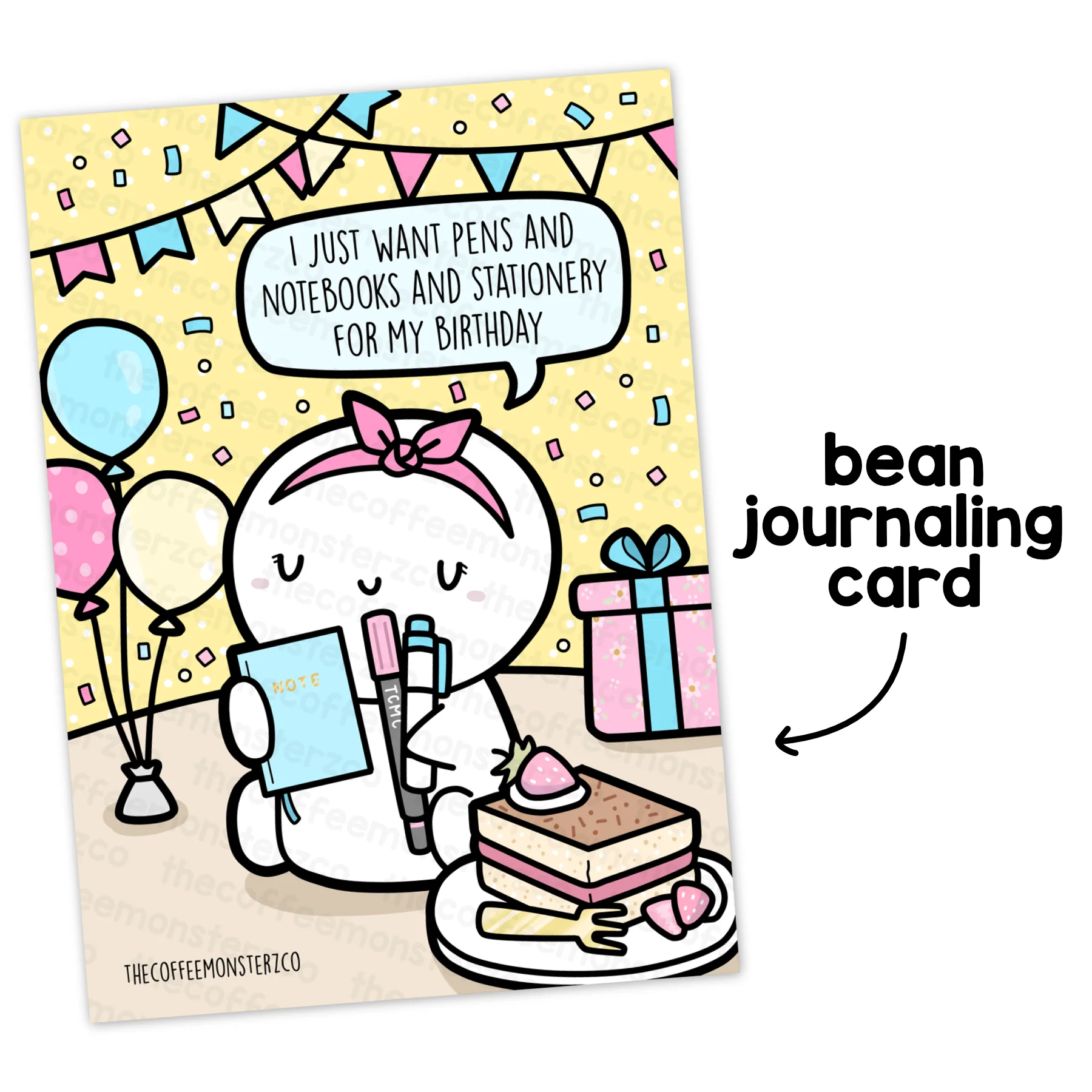 I Just Want Stationery - Card Print