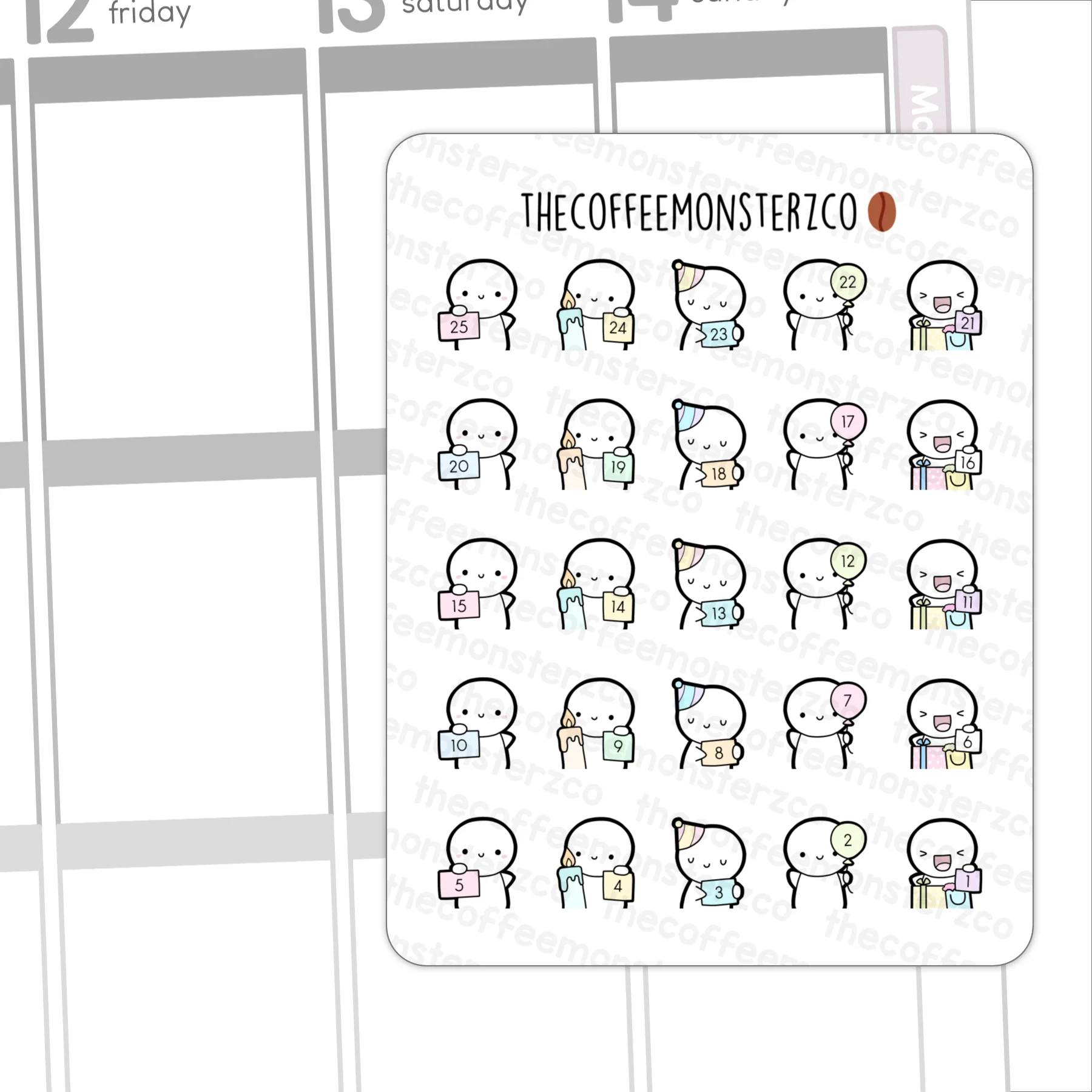 Mini Birthday Countdowns (REFORMAT)