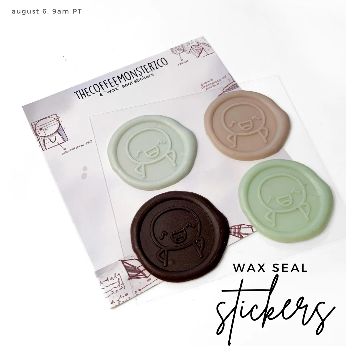 Emoti Wax Seal Stickers - Da Vinci Colours (Misfit)