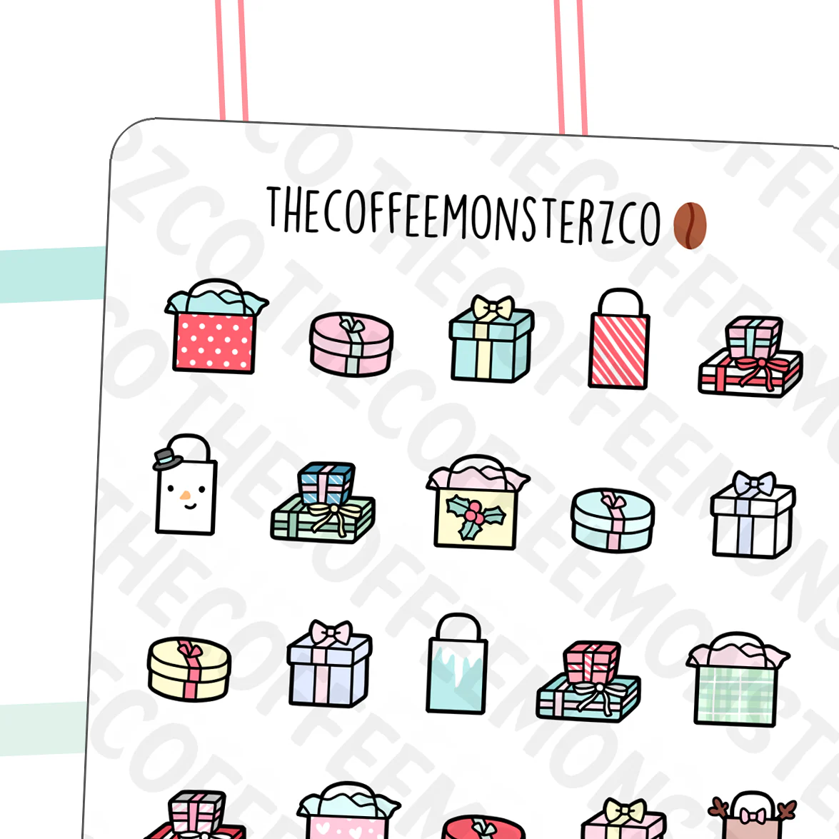 Festive Presents Doodles (FINAL STOCK)