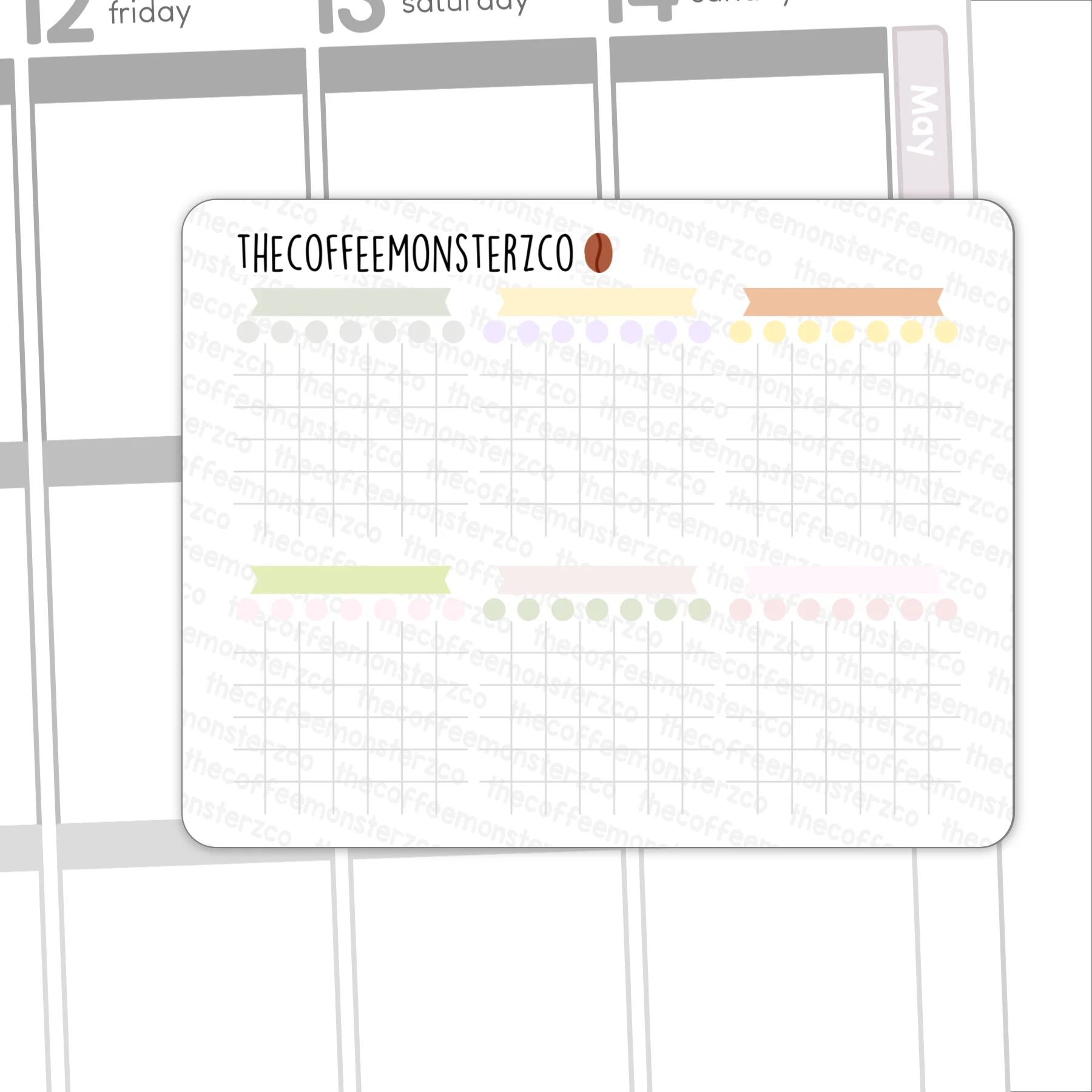 2024 Monthly Habit Trackers Part 1