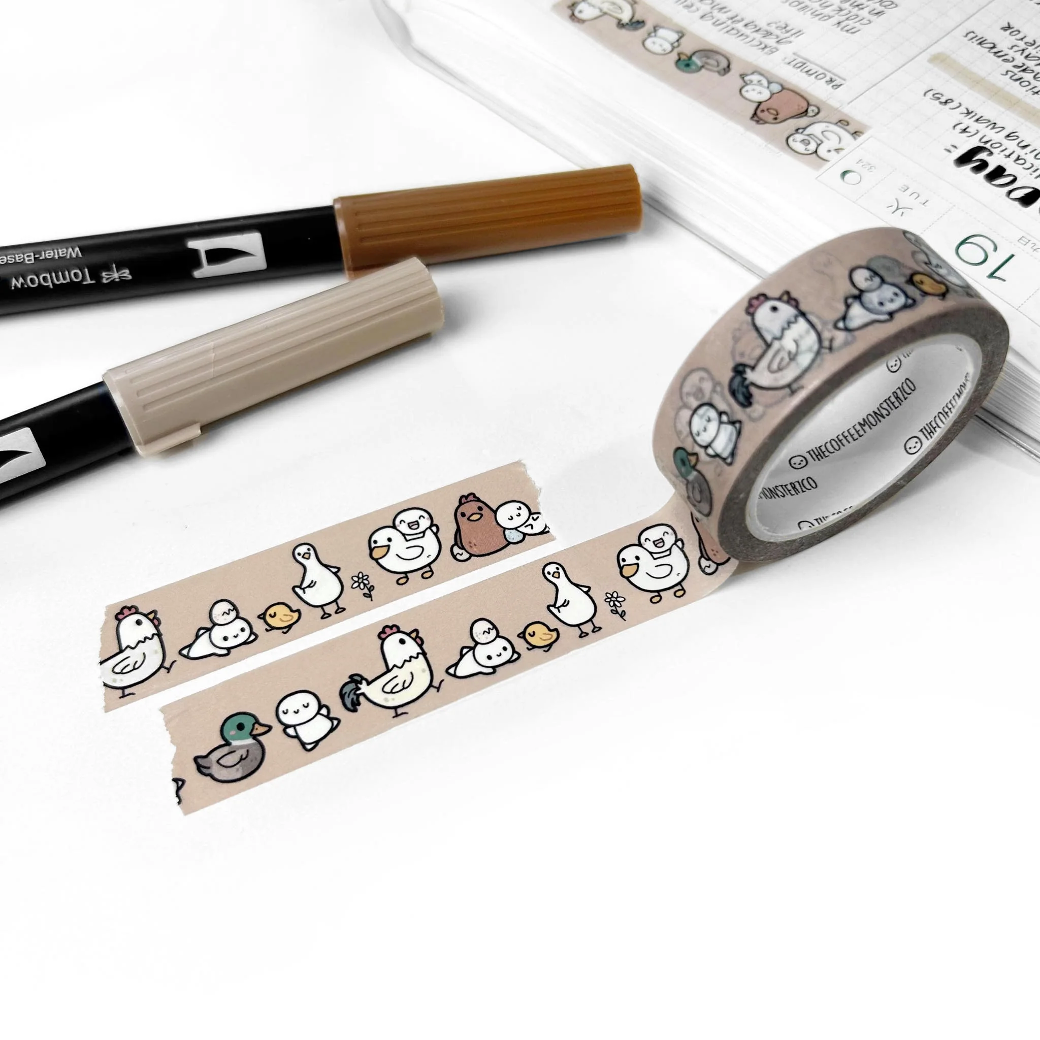 Silly Birds Washi Tape - 15mm