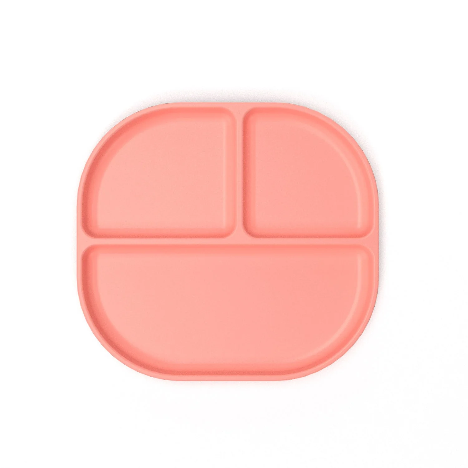 Divided Plate with rim - Coral