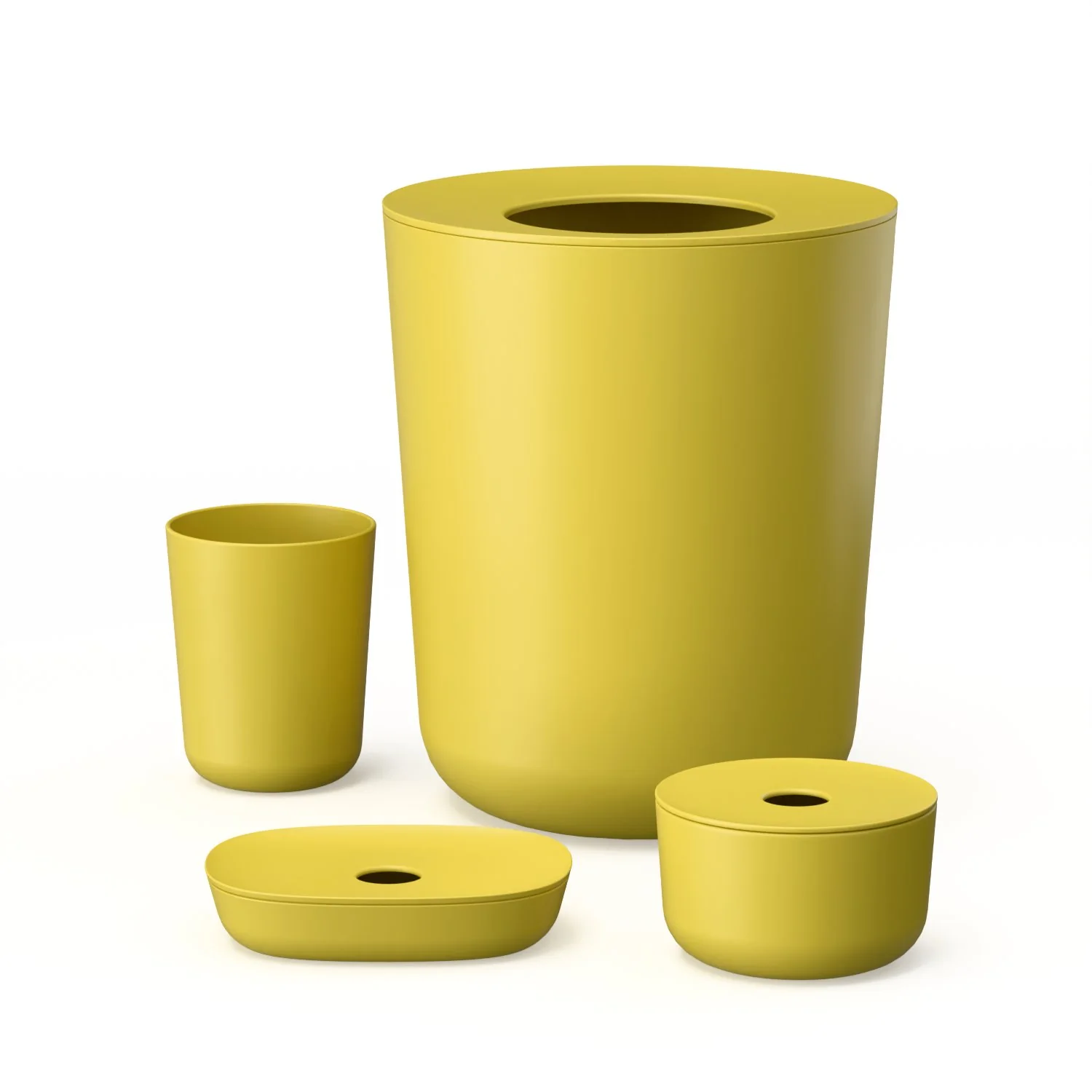 4-Piece Bathroom Set - Lemon