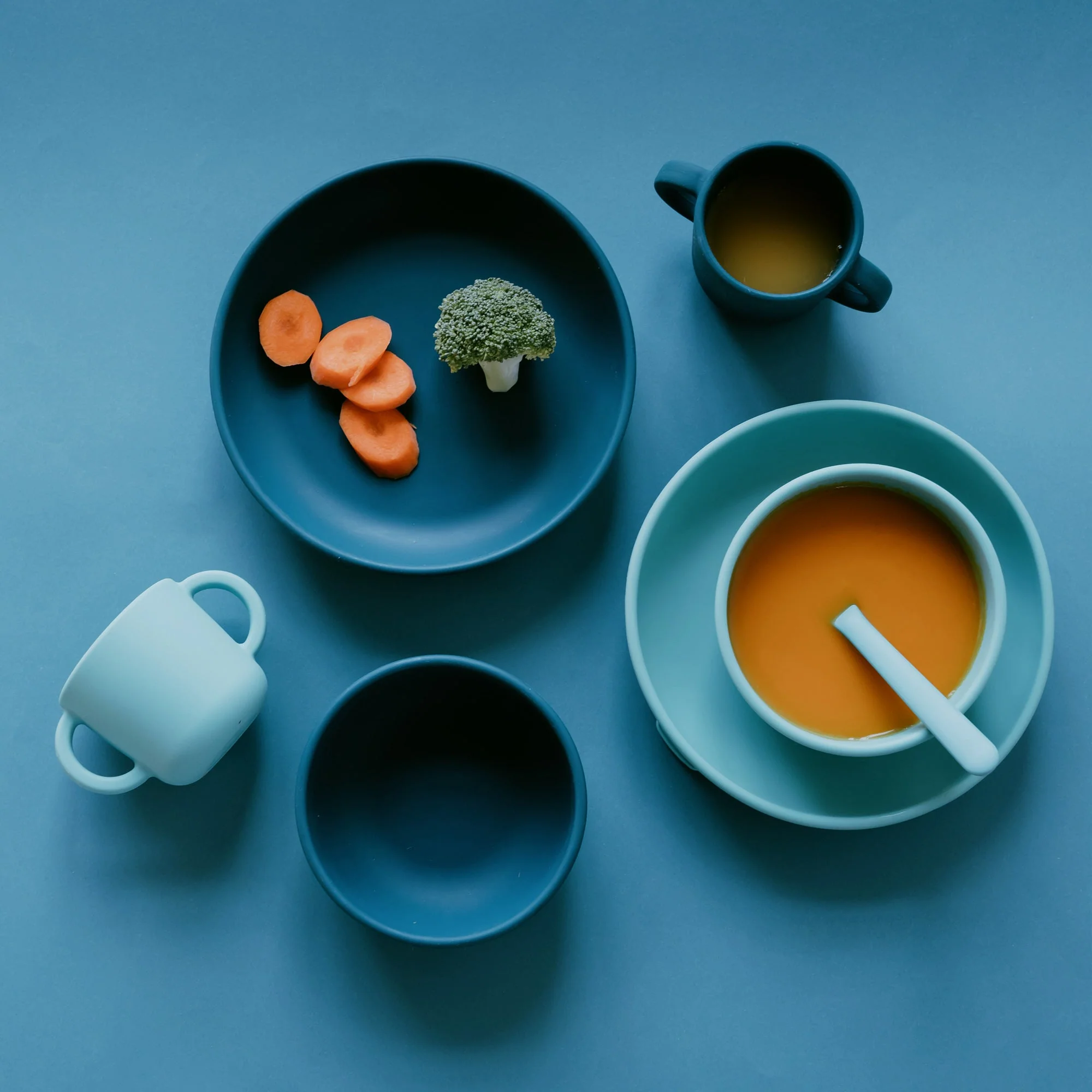 Silicone Spoon Set - Blue Abyss / Lagoon