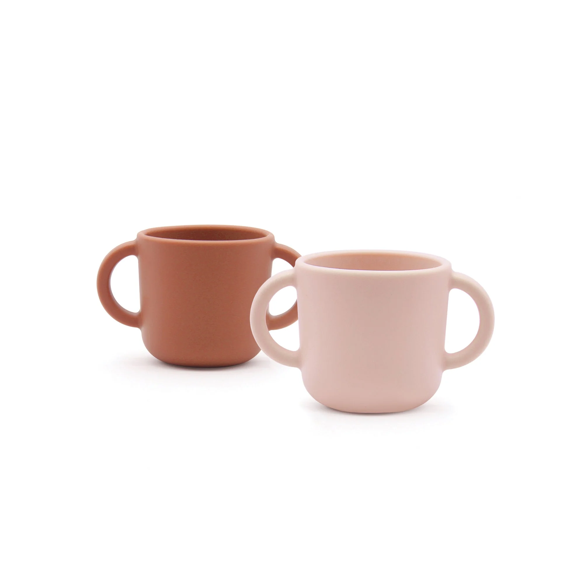 Vogeelle Silicone Training Cup Set - Blush / Terracotta