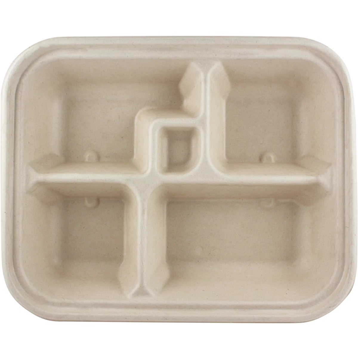 World Centric's Fiber Bento Box, 5-Compt TR-SC-BB-LFS CLEARANCE SALE