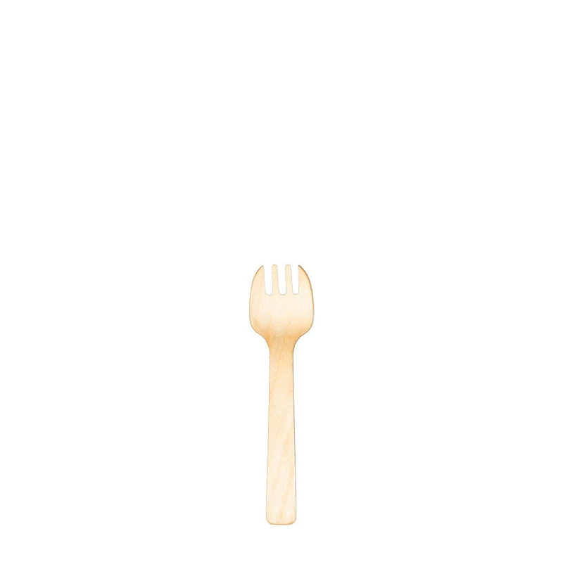 VerTerra Heavy Weight Wooden Tasting Spork 4