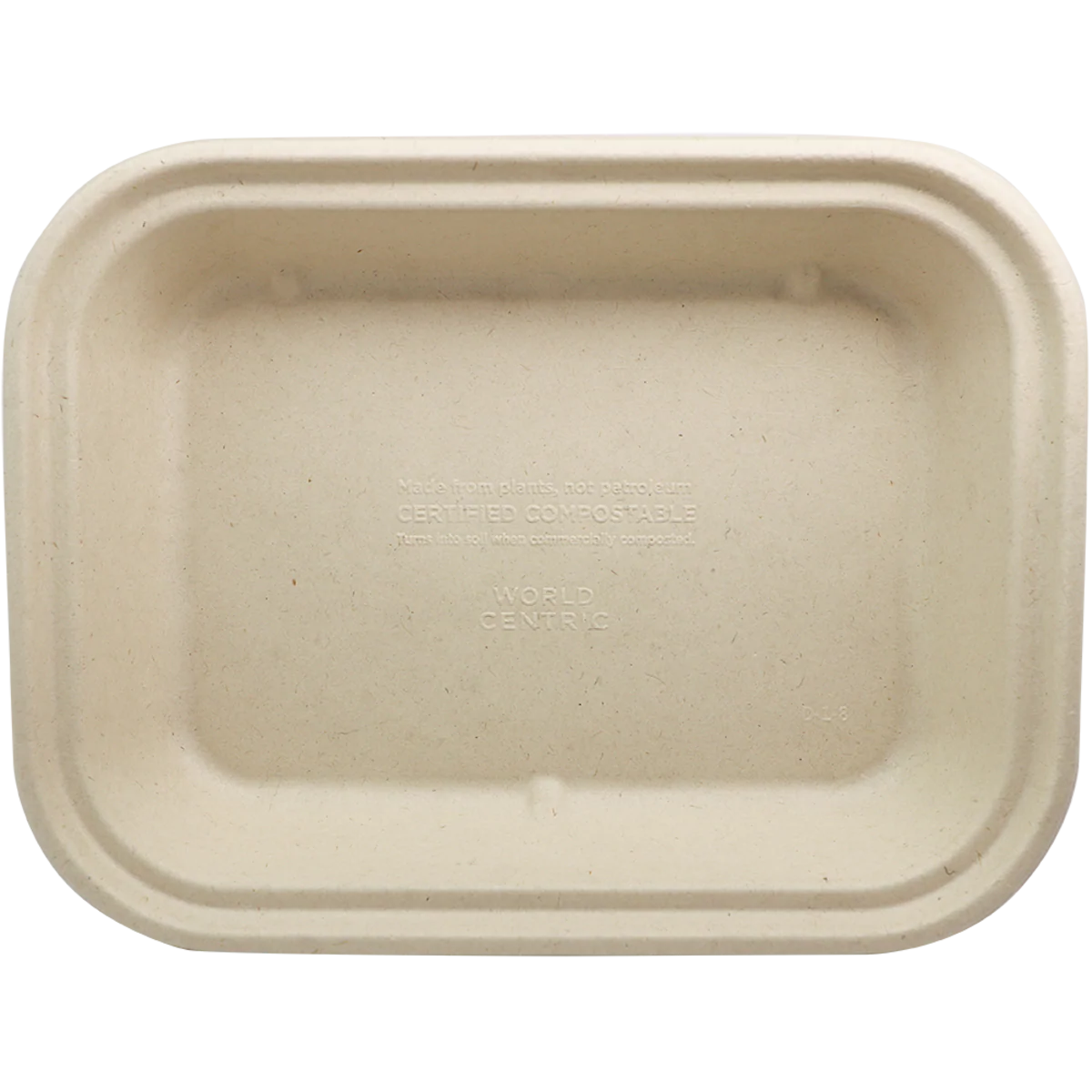 World Centric's	10x7.5x1.5” (36 oz) Fiber Container	TR-SC-U10-LFS