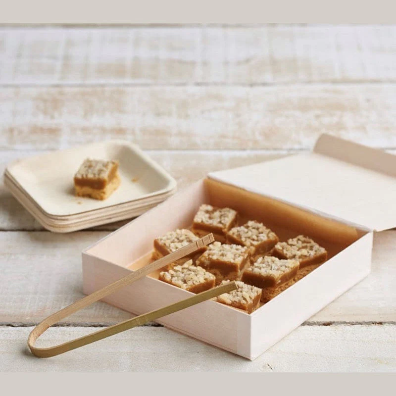 VerTerra Collapsible Balsa Wood Box w/ Attached Lid 6