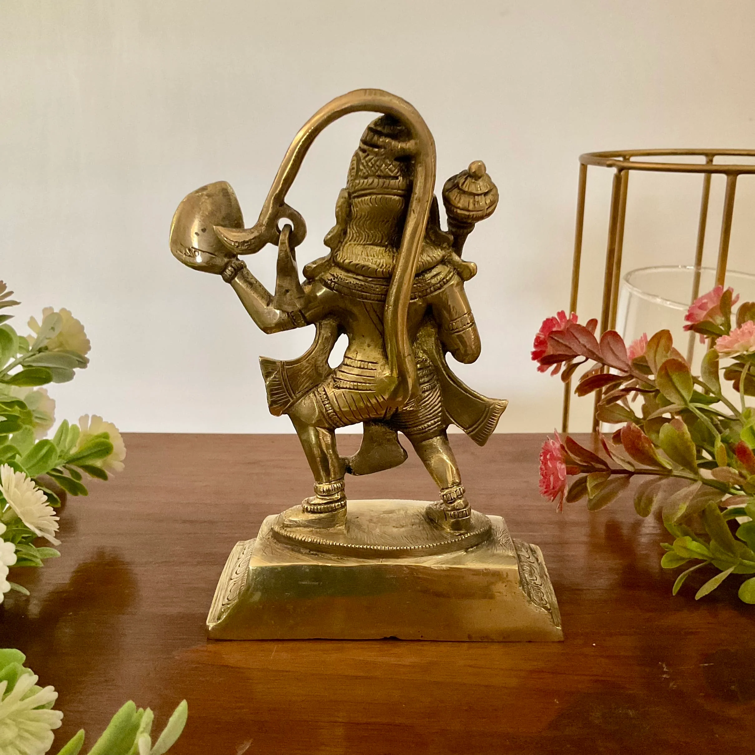 6 Inch Sankat Mochan Hanumanji Brass Idol