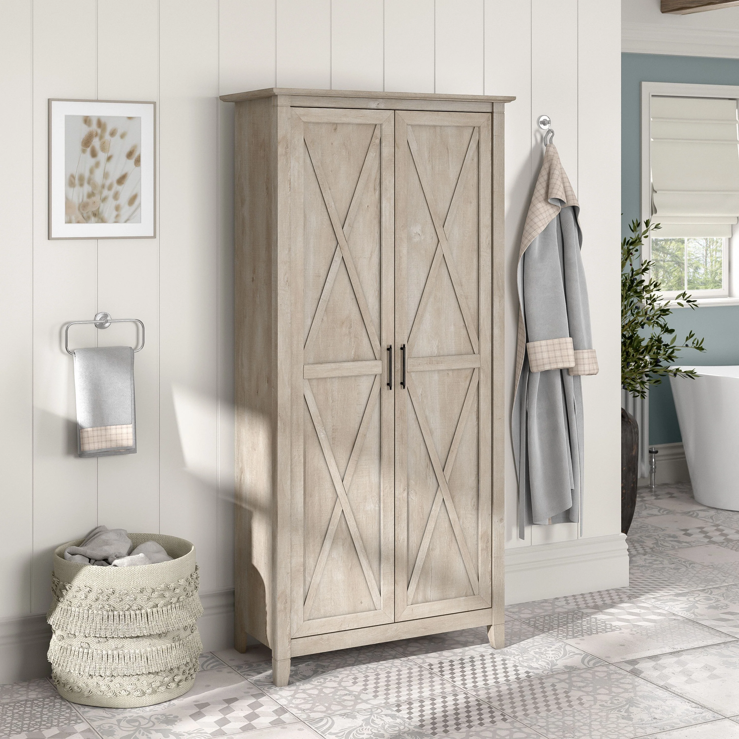 Key West Bathroom Storage Cabinet with Doors