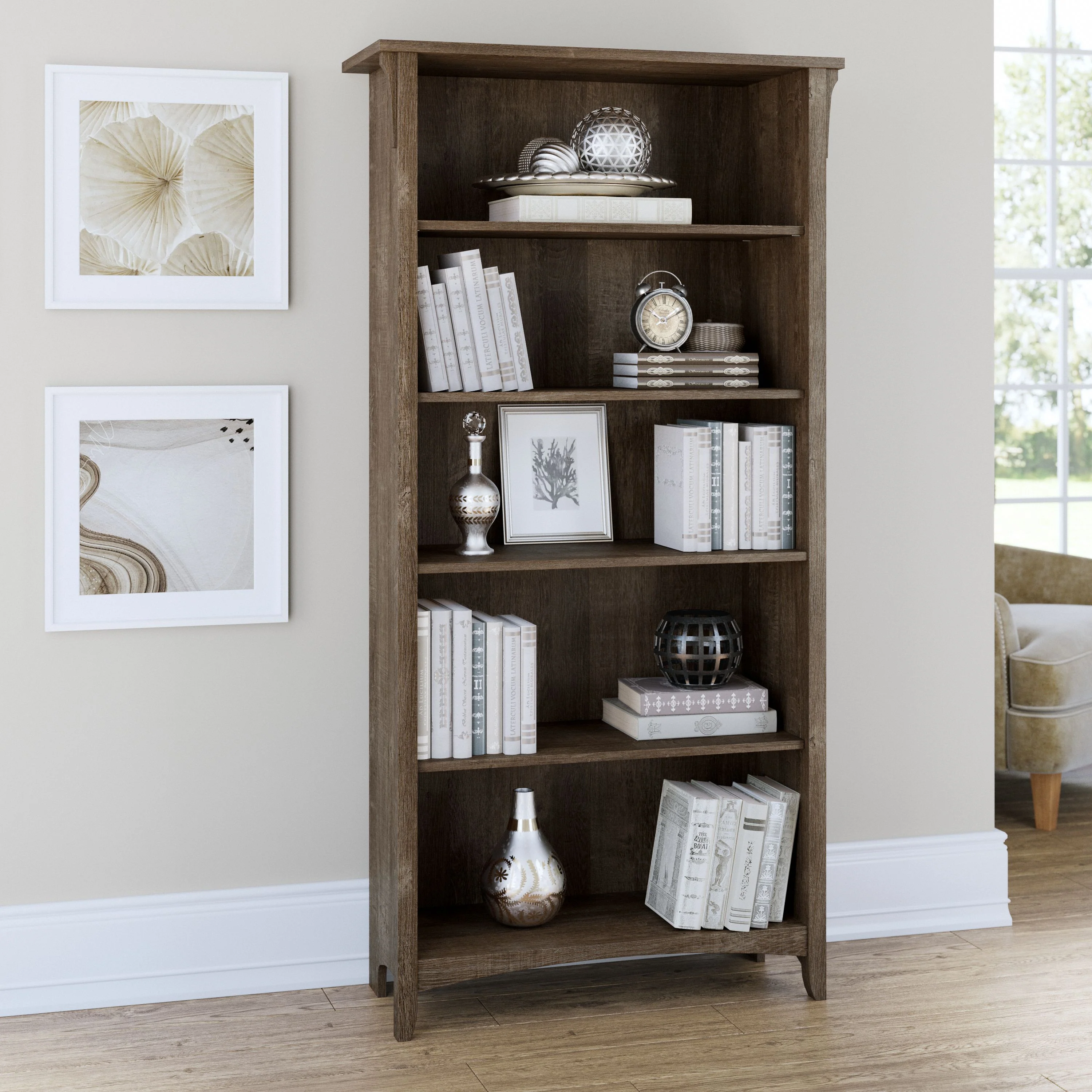 Salinas Tall 5 Shelf Bookcase