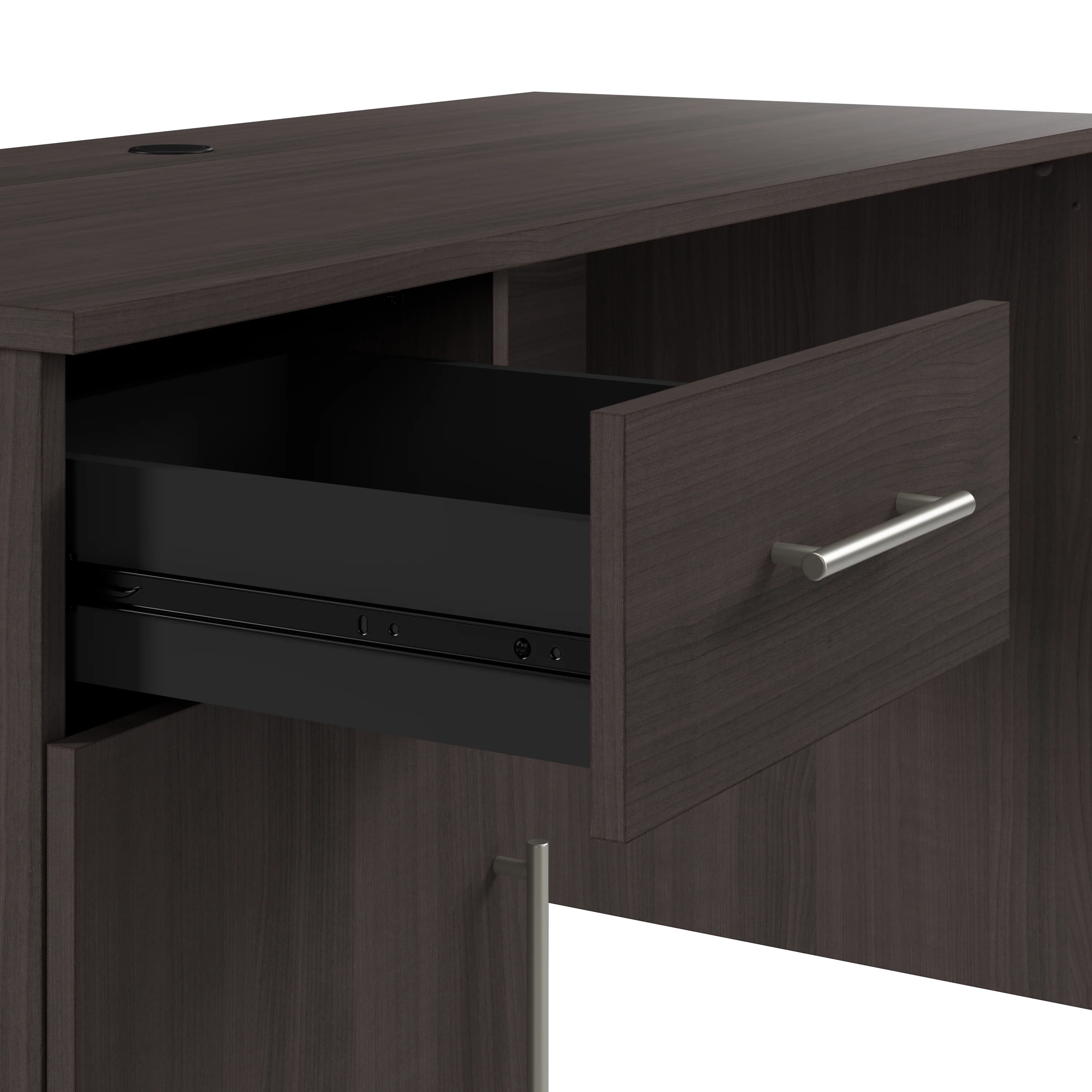 Somerset 54W Office Desk with Drawer and Storage Cabinet