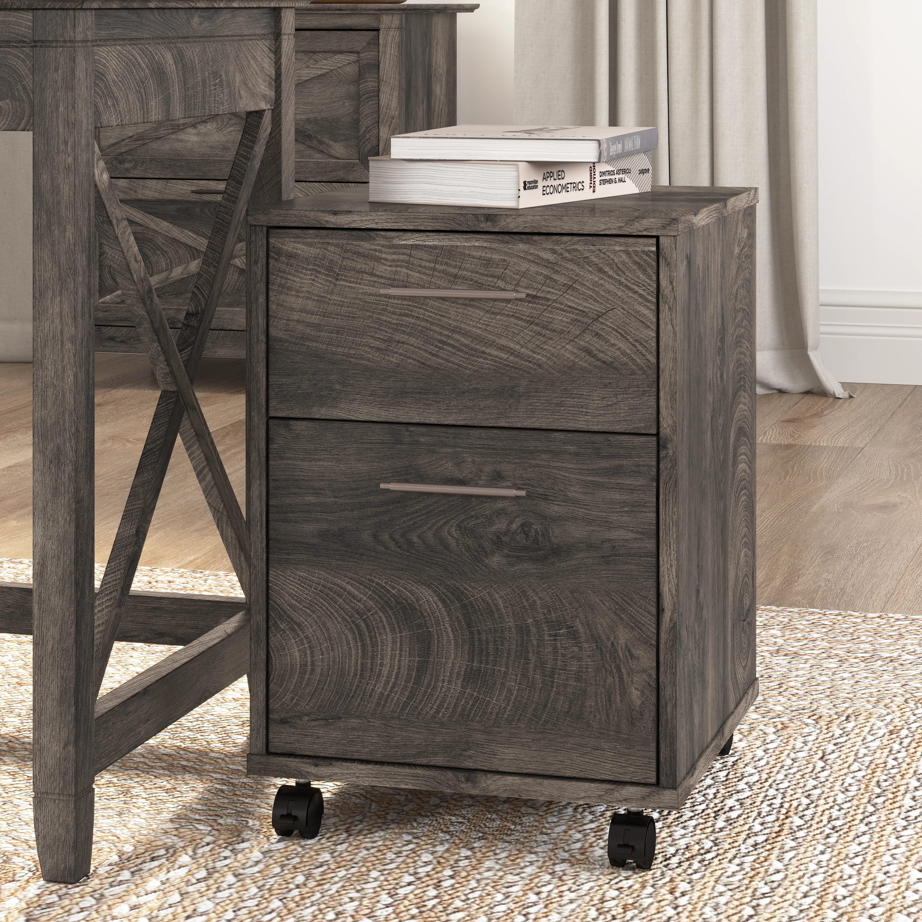Key West 2 Drawer Mobile File Cabinet