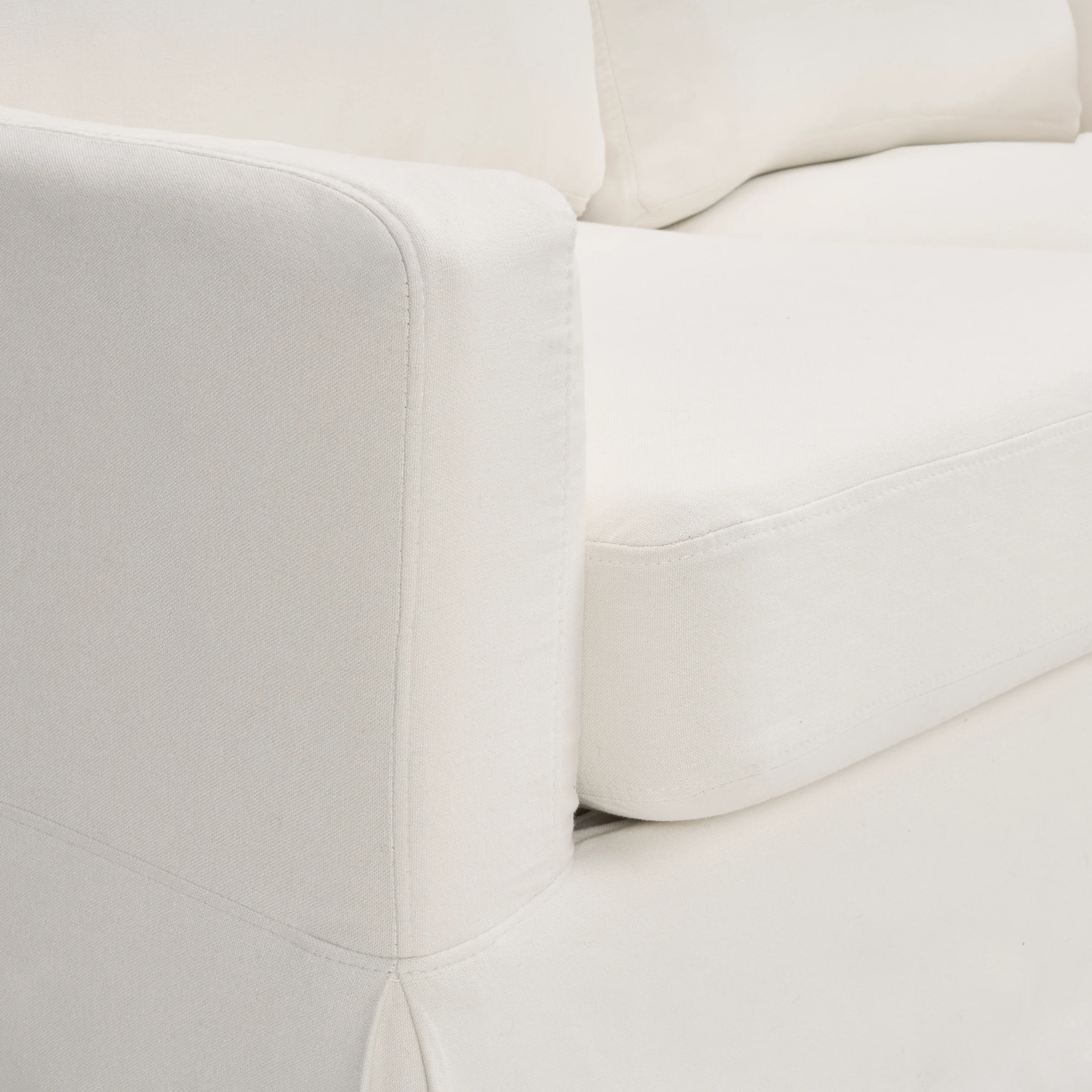 Bush Home Harper Swivel Accent Chairs with Slipcovers - Set of 2