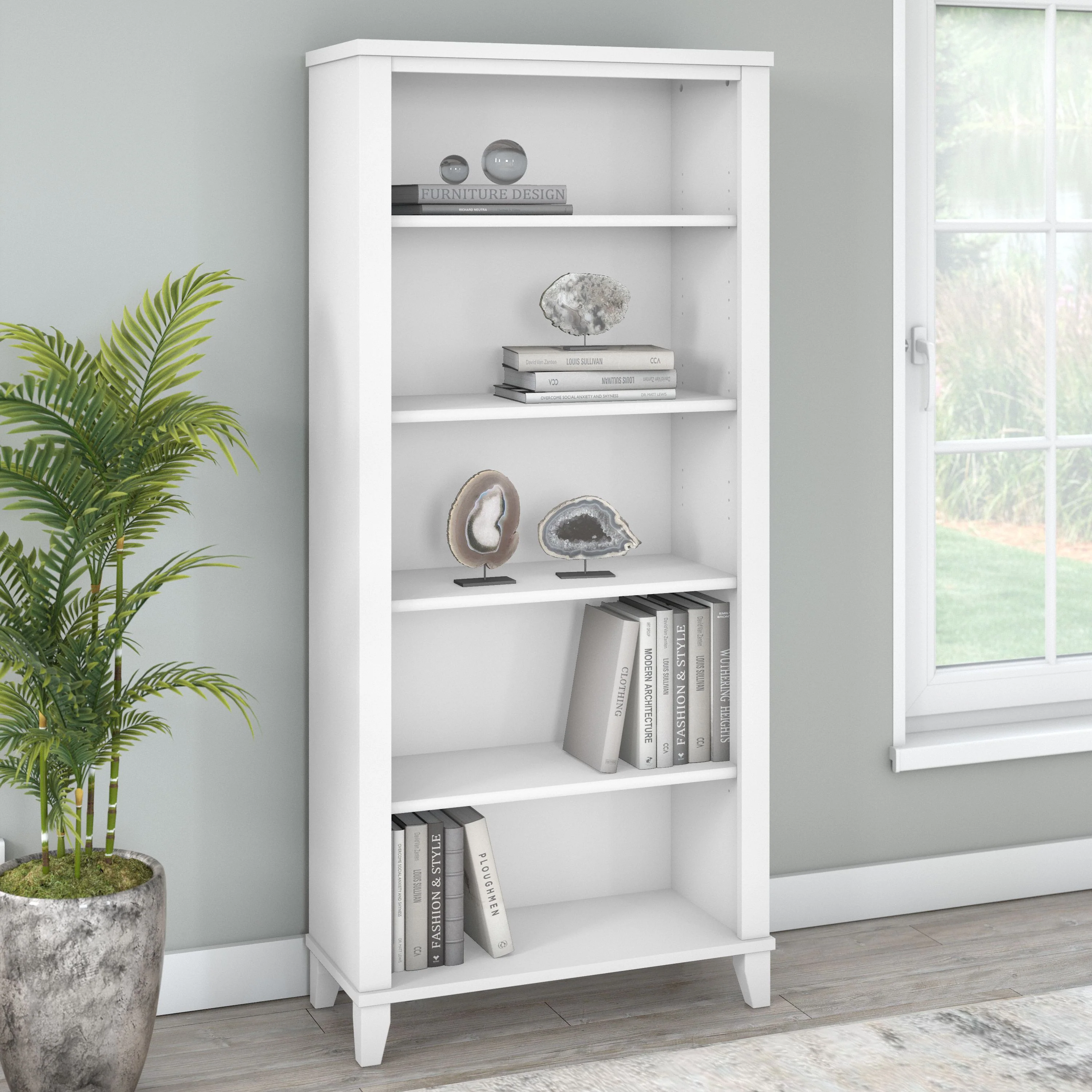 Somerset Tall 5 Shelf Bookcase
