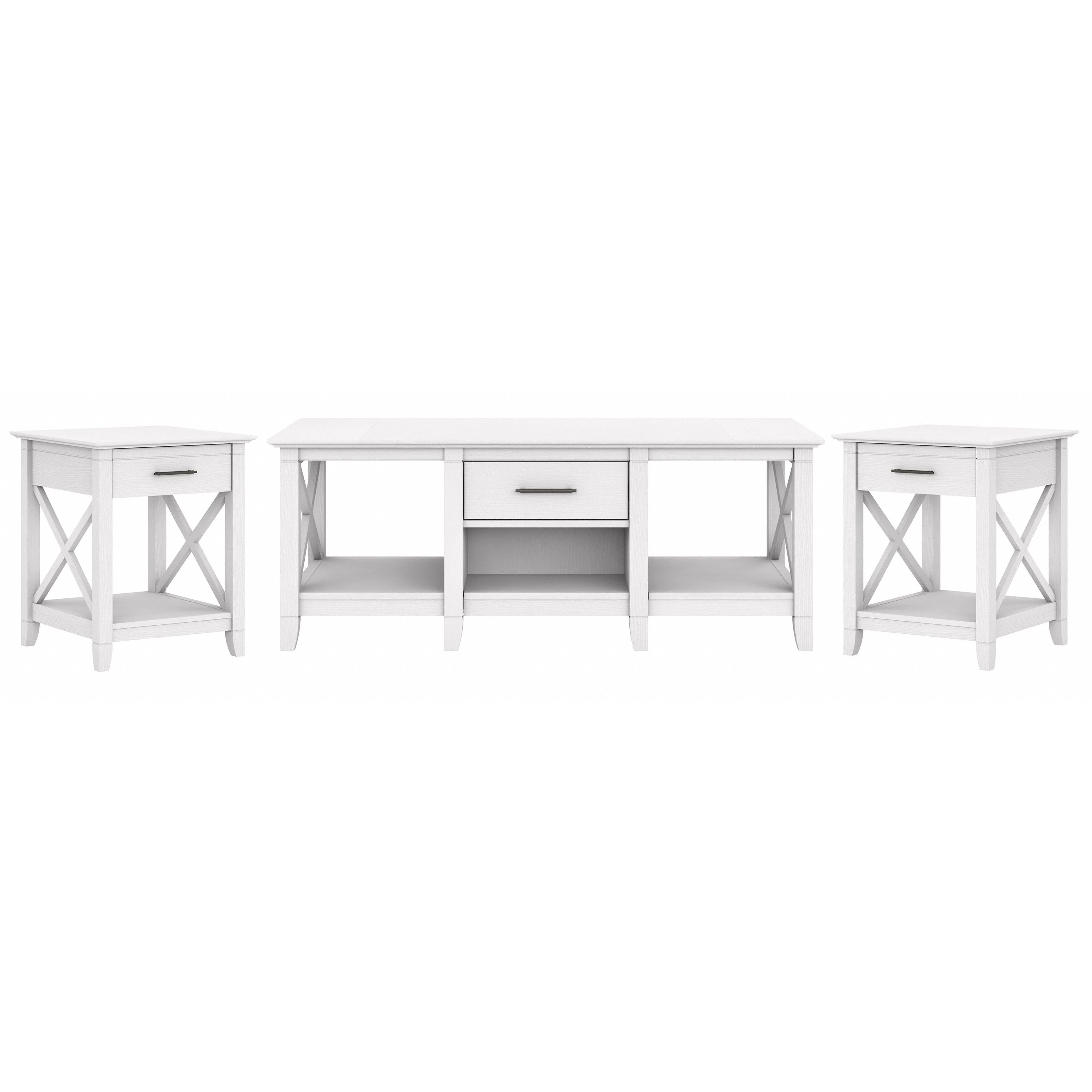 Key West Coffee Table with Set of 2 End Tables