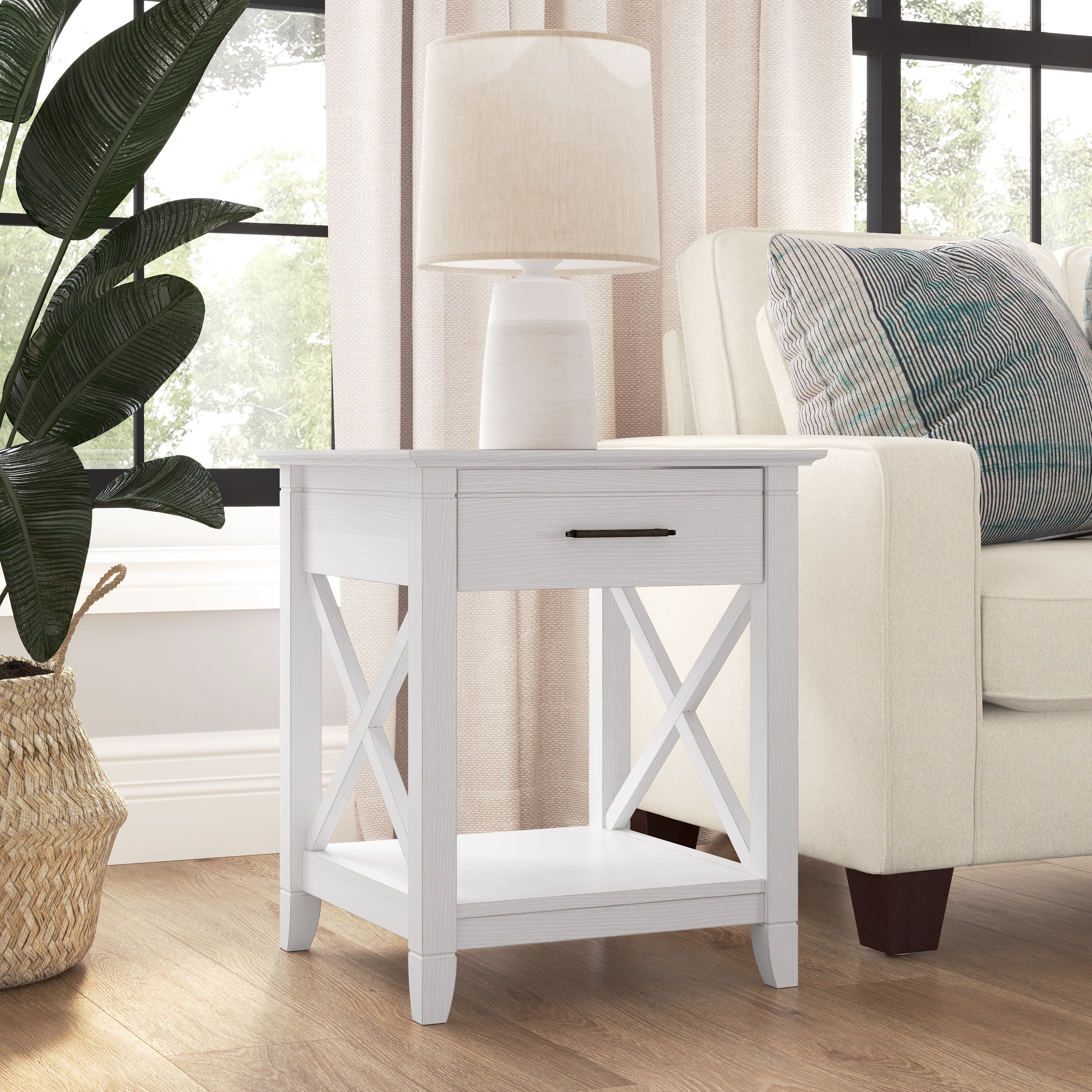 Key West End Table with Storage